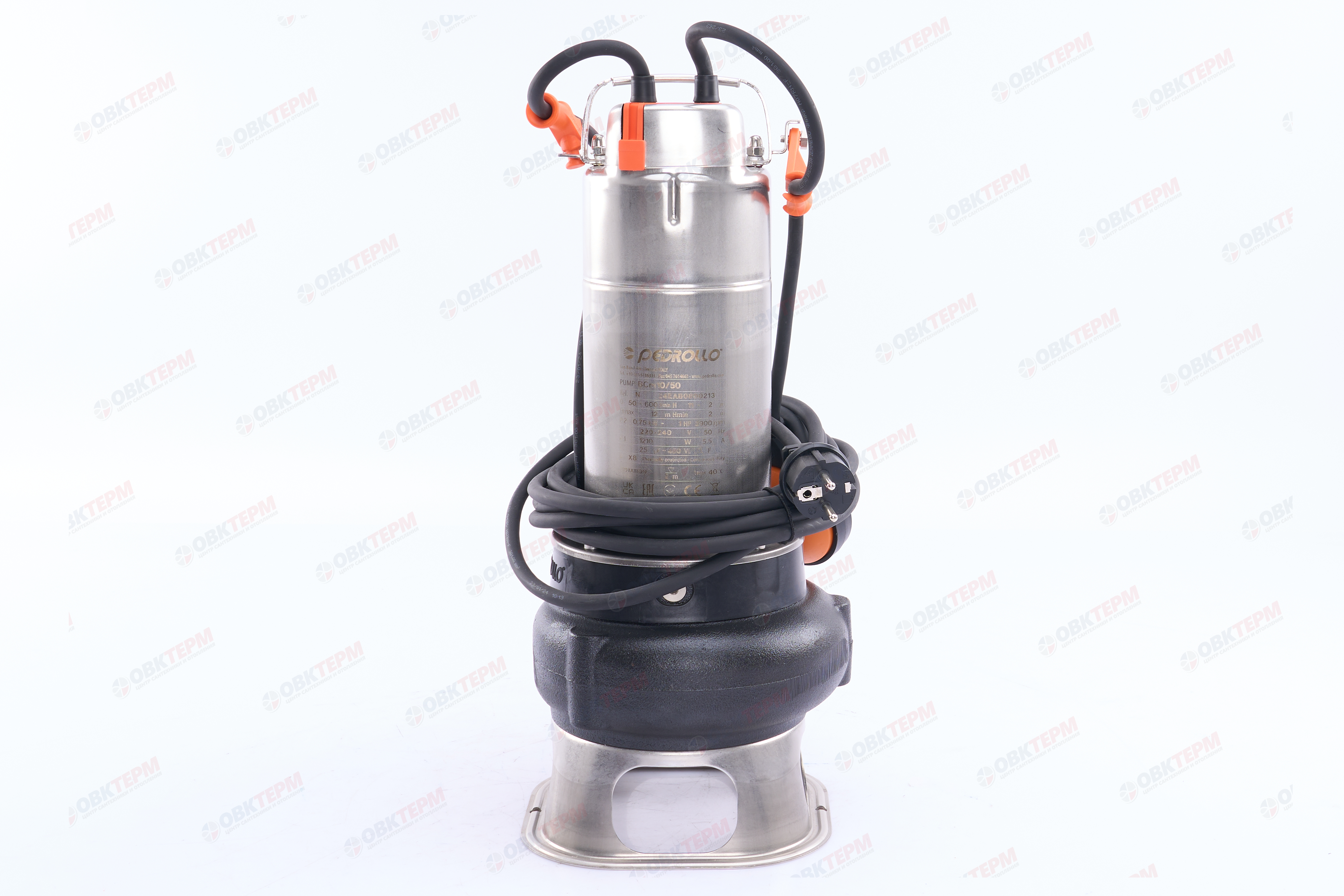 Насос фекальный  BCm 10/50 каб.  Pedrollo  (0,75кВт/600л.м./12м.) - Изображение №5