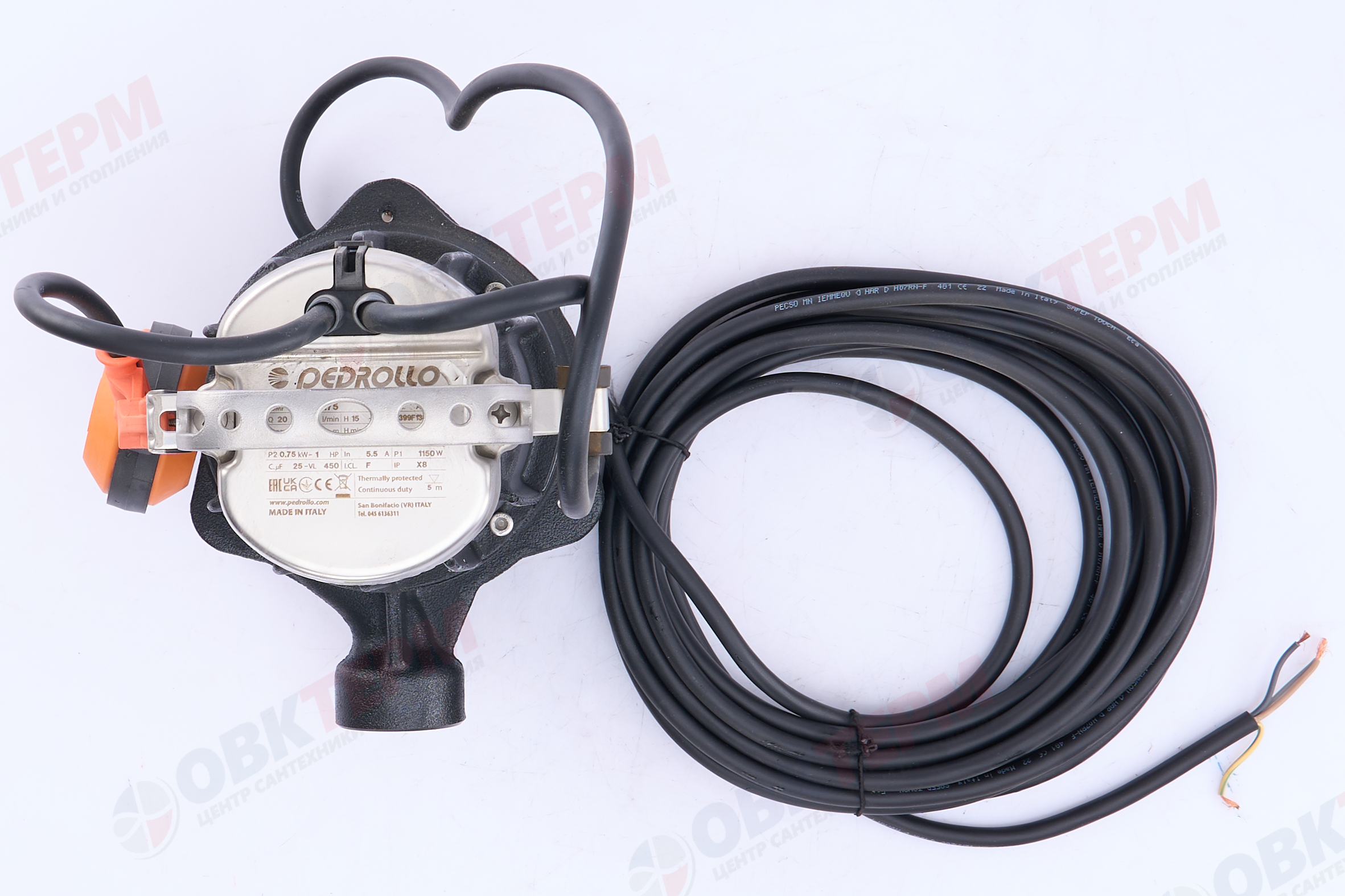 Насос фекальный  TRITUS TRm 0.75 Pedrollo   (0,75кВт/120л.м./16м.) - миниатюра №7