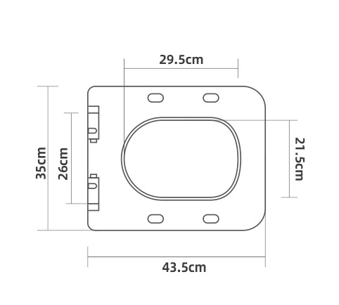 Сиденье ДП с доводчиком для унитаза EG131, EG132T, EG134T (SM9608, K634) - миниатюра №2