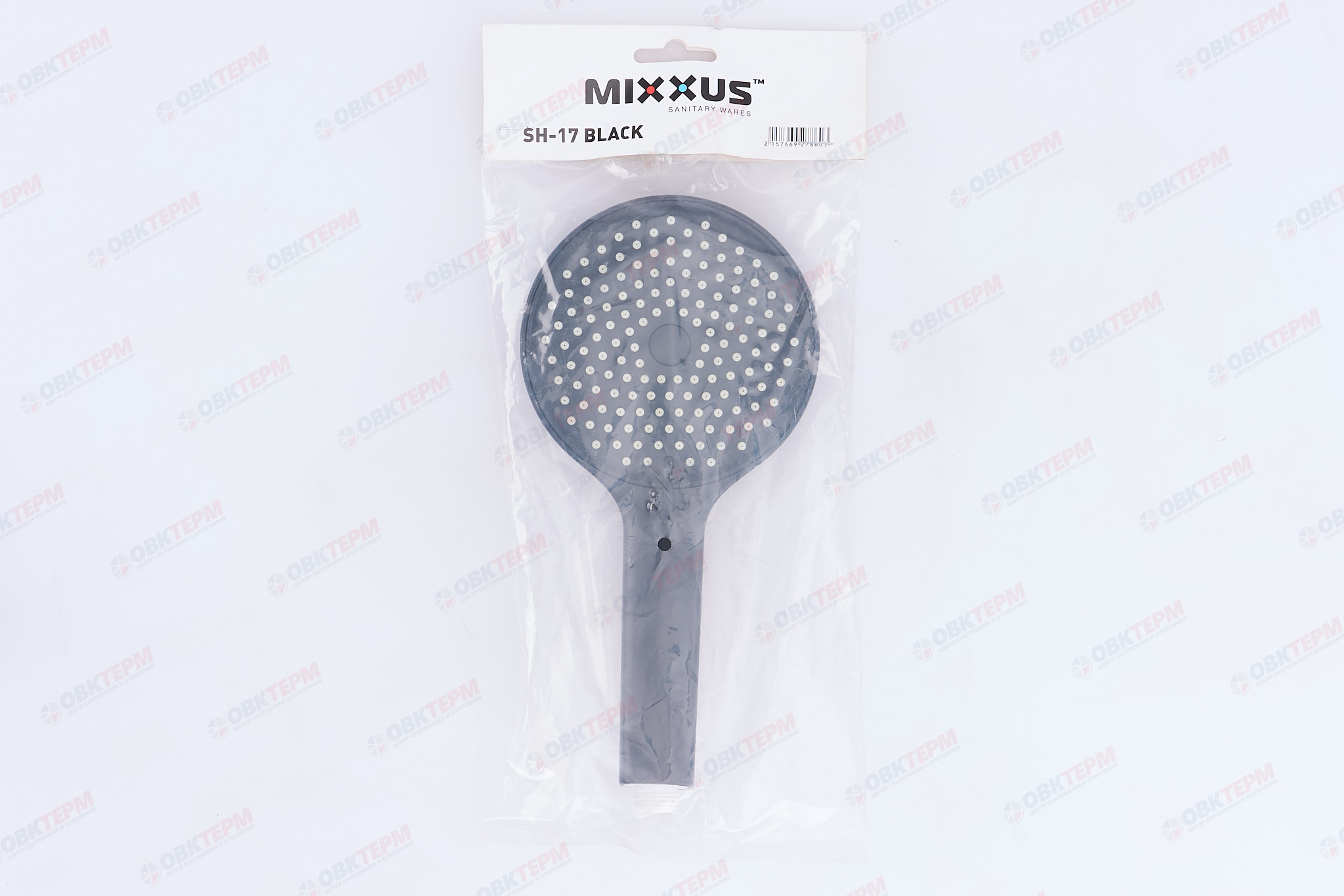 Лейка д/душа ручная MIXXUS SH-17 BLACK (3 режима)  (100 шт/ящ) - миниатюра №7