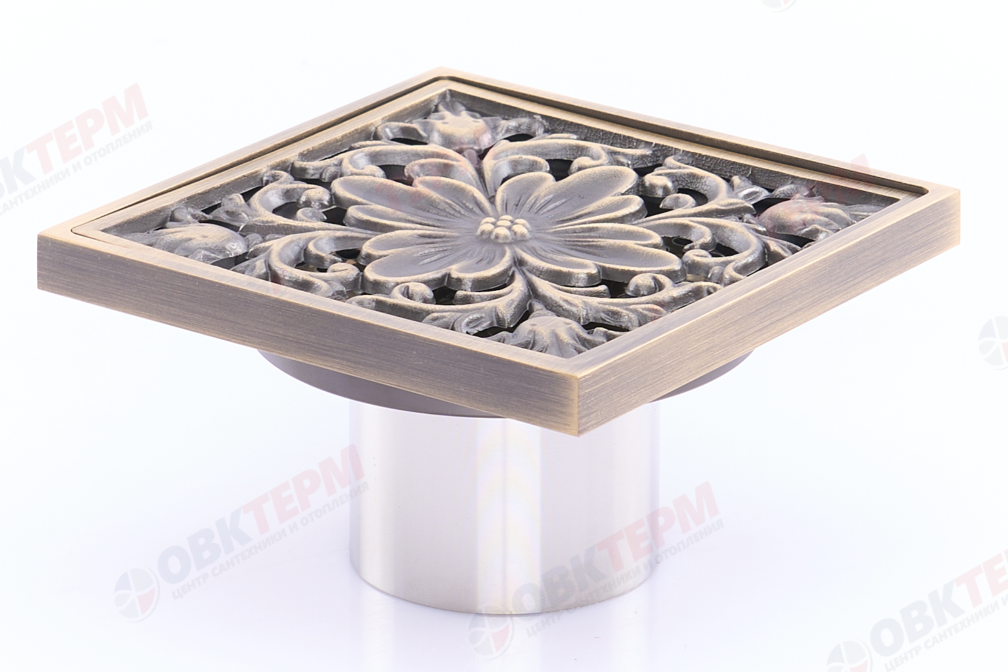 Душ  трап верт. бронза  "G81003-4" 10*10 GAPPO - Изображение №2