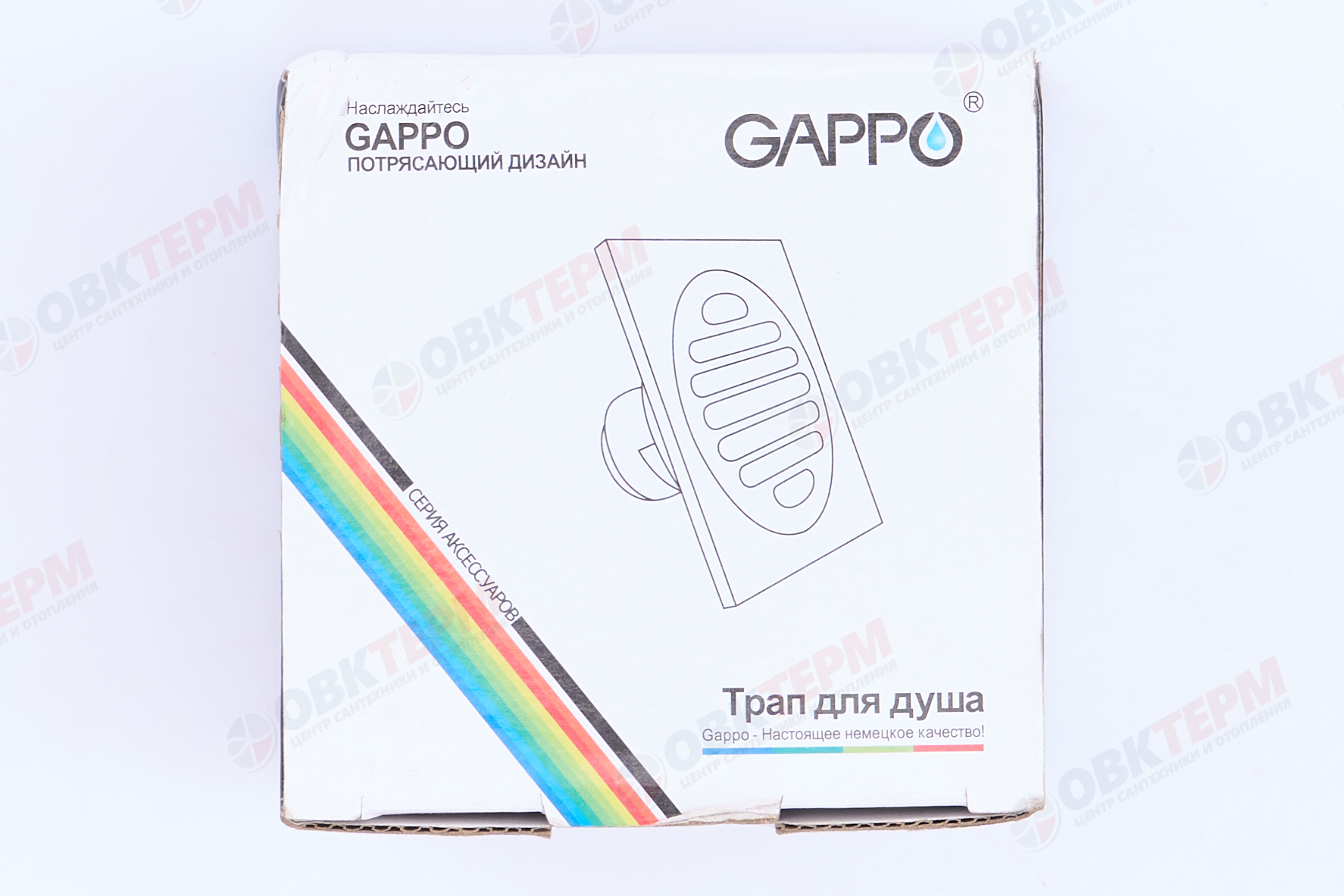 Душ  трап верт. бронза  "G81003-4" 10*10 GAPPO - миниатюра №11