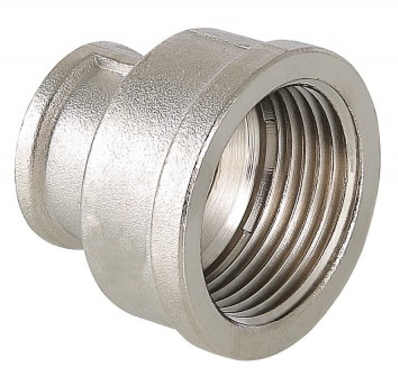 Муфта  1 1/2" -  1"  Никель ZEISSLER   (5шт/70ящ) - Изображение №2