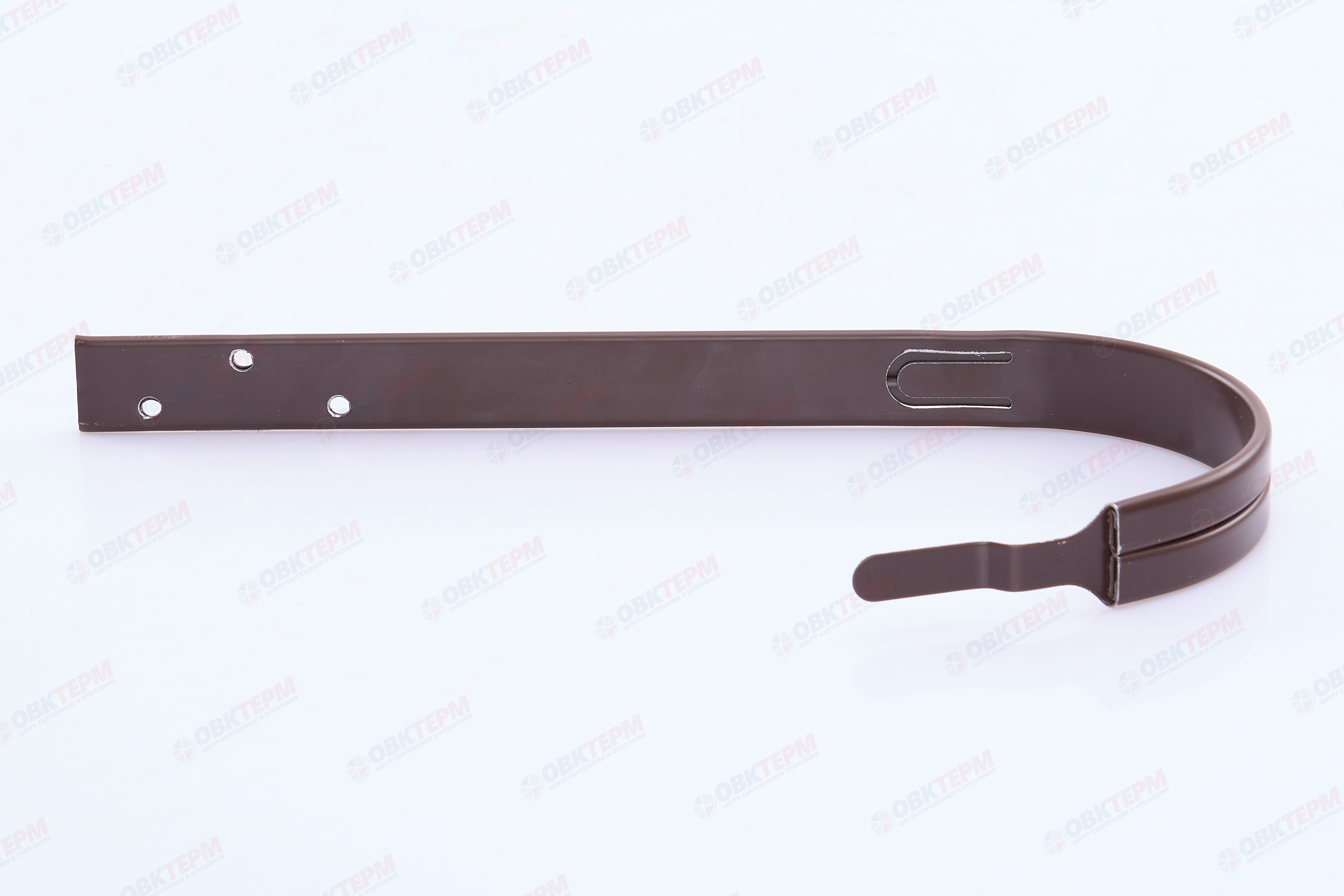 Кронштейн желоба Классика ПВХ Grand Line 120 МЕТАЛЛ шоколадный (RAL 8017) (уп. 60шт) - Изображение №5