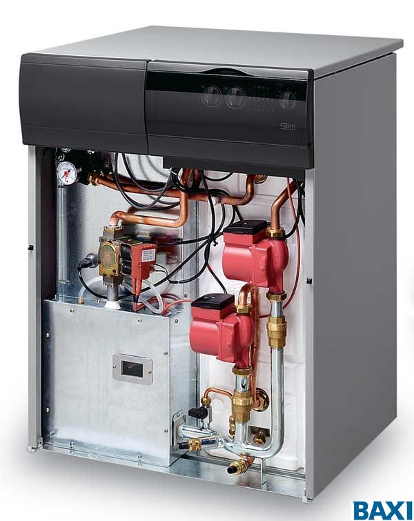 Котел  Baxi  SLIM 2.300Fi 5E    (напольный, турбо, двухконтурный, с насосом и расш. баком) - Изображение №2