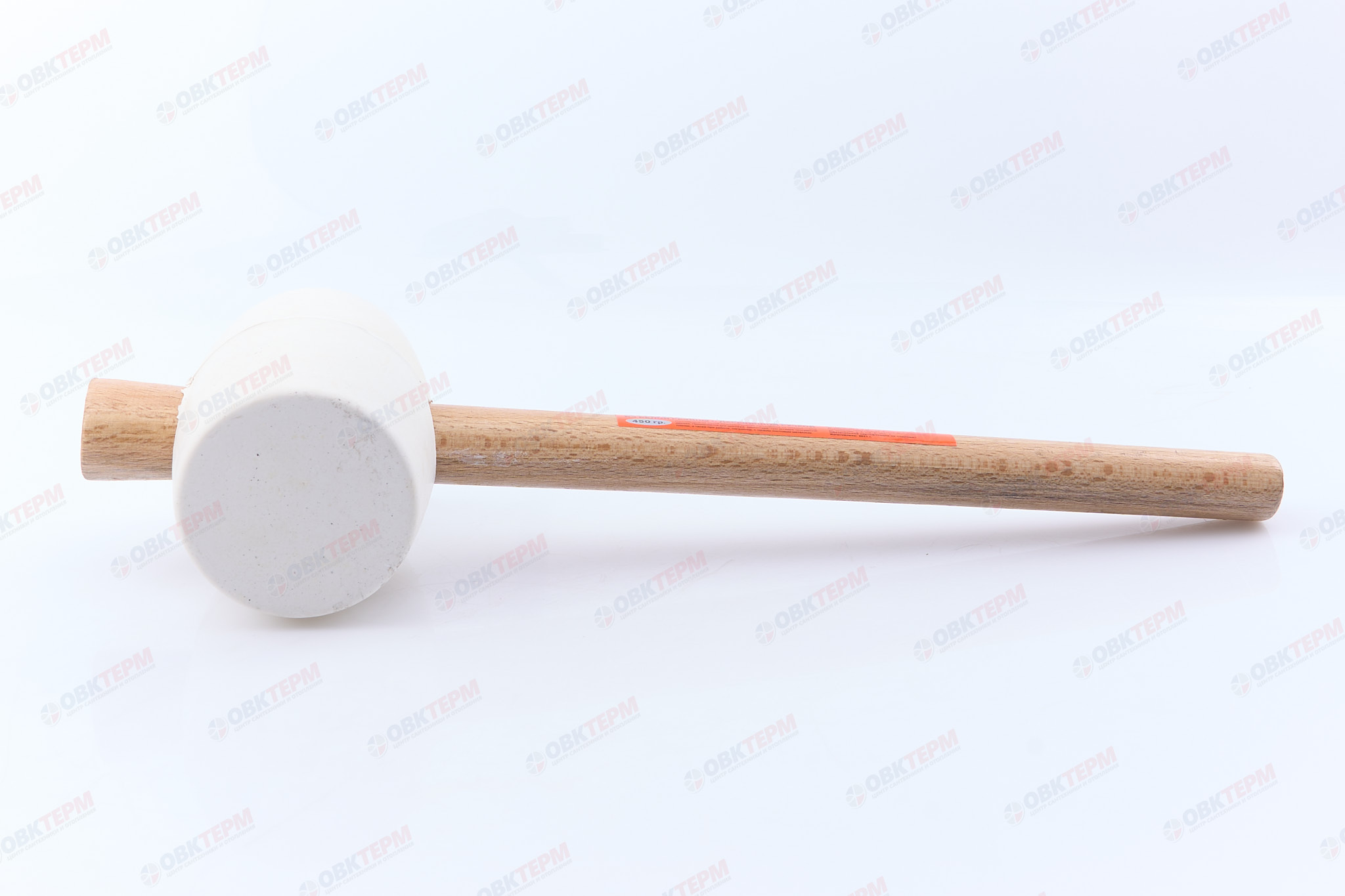 Киянка Мастер с деревянной ручкой, белая резина 450 гр SANTOOL - Изображение №4
