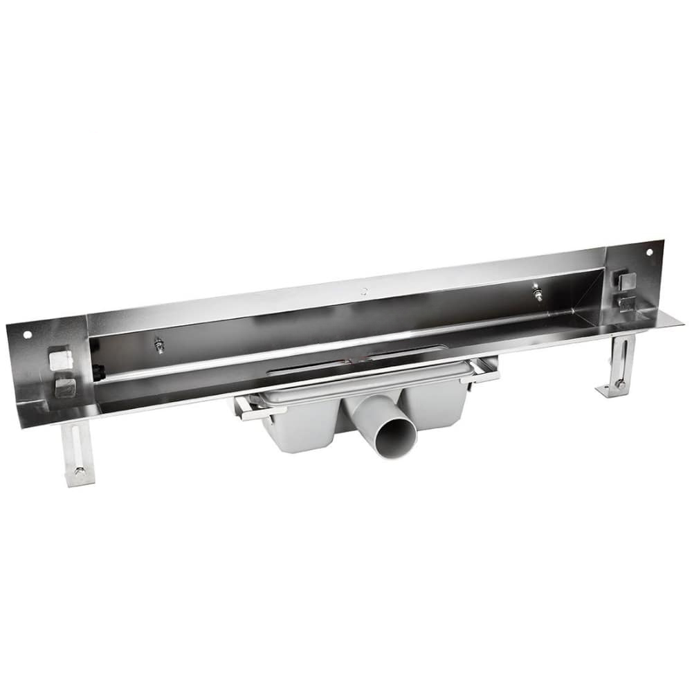 Трап-лоток 800*70 см для монтажа в стену нерж+глянец(сухой+гидрозатвор)ZEISSLER BAD818002 (1шт/4шт) - изображение №1