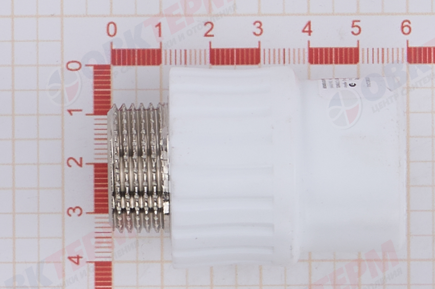 МРН  25 * 3/4"    БЕЛАЯ PP-R    (RTP)    (80/20) - миниатюра №6