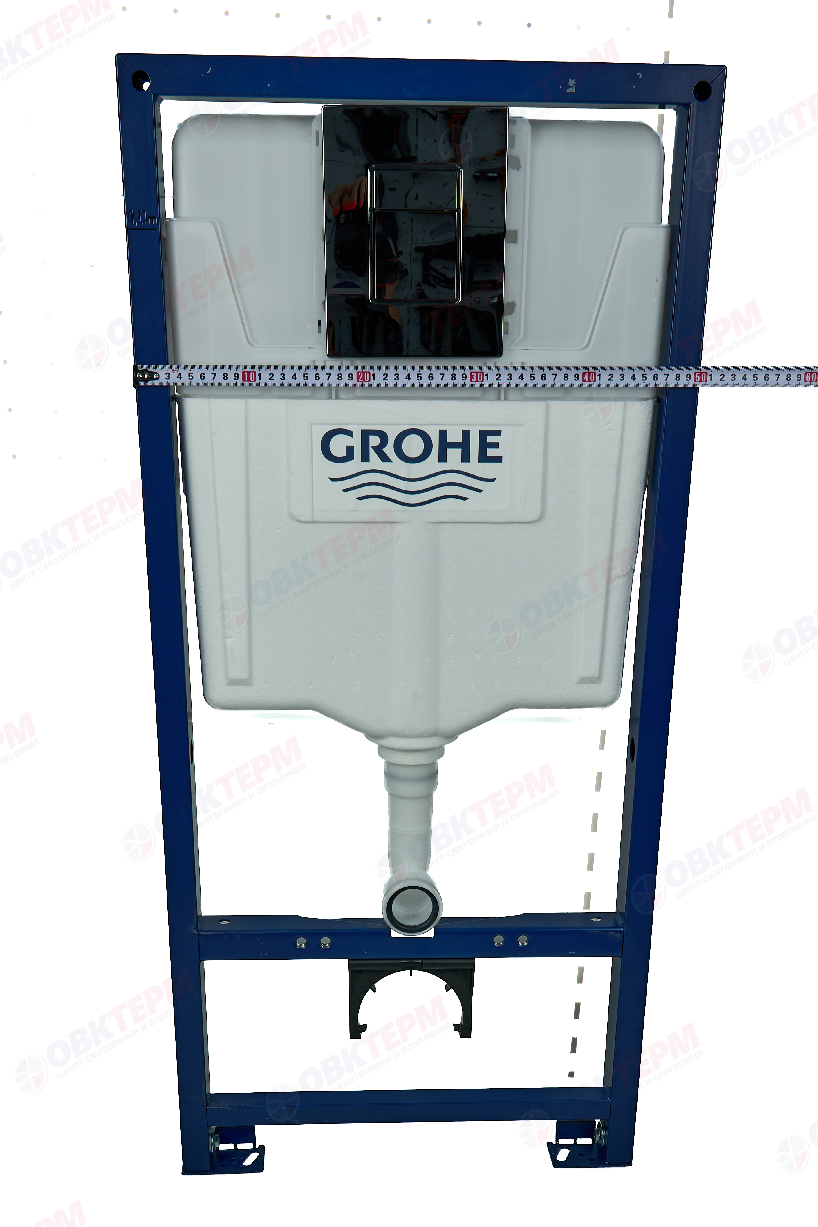 Инсталляц. сист д/унитаза GROHE Rapid 3в1 ОРИГИНАЛ (квадратная пневмо кнопка) - миниатюра №7