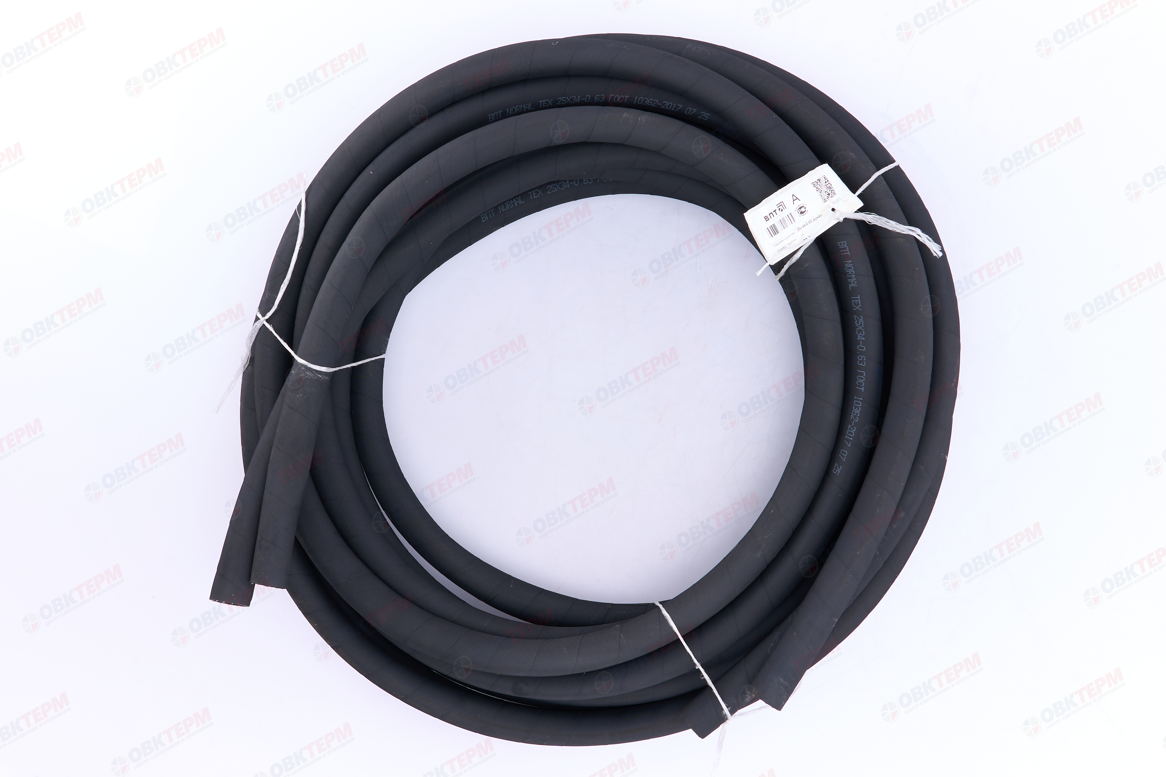 Шланг рукав черный 25х34-0,63 МБС рукав кордовый с нитяным каркасом (20м в бухте)(2-отрезка по 10м) - Изображение №2