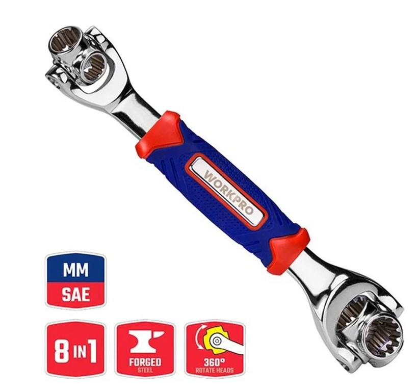 Ключ торцевой 8 в 1 WORKPRO, Китай - Изображение №1