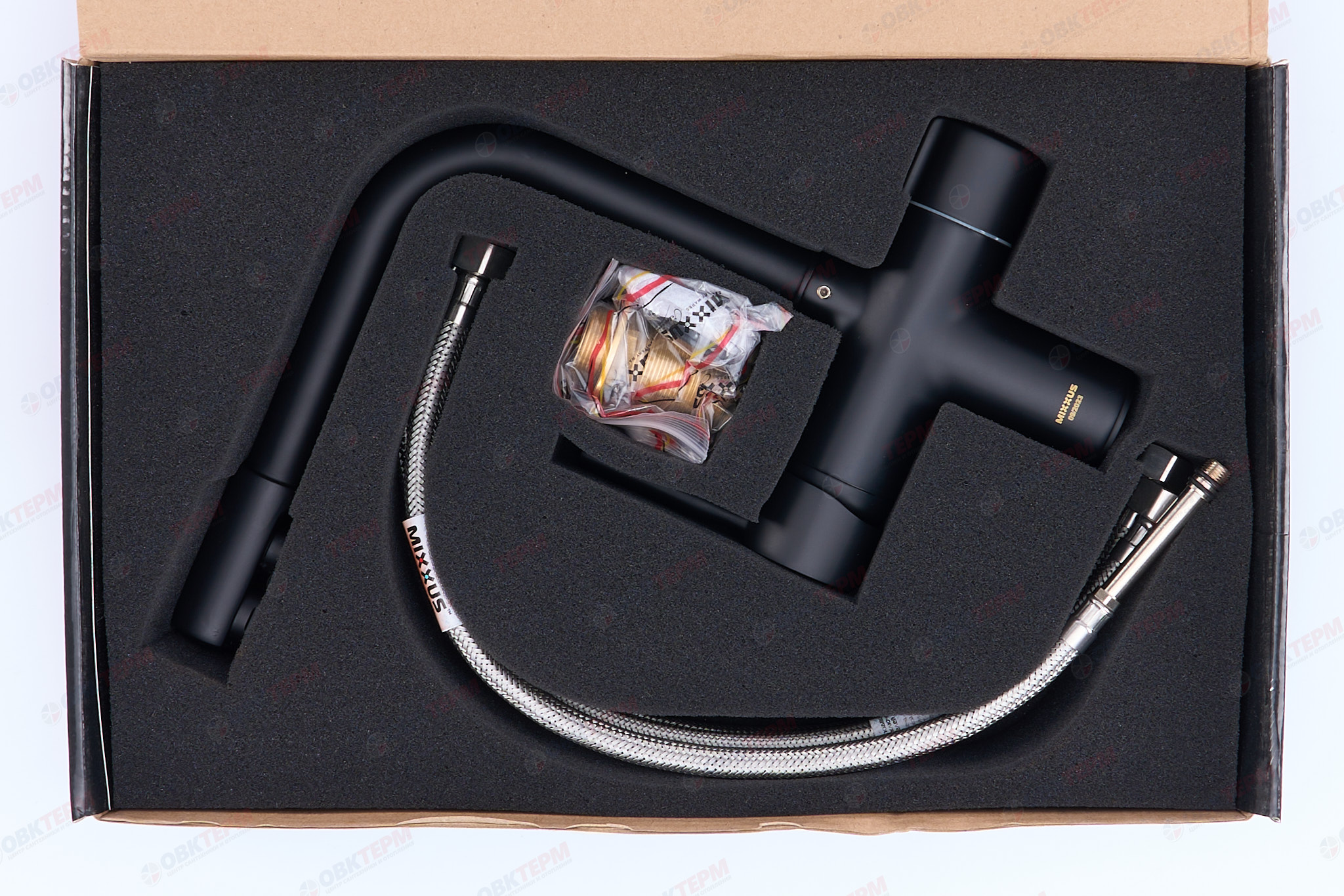 Смеситель д/кухни под ФИЛЬТР MIXXUS PREMIUM HANS 021  BLACK Ø35  (8 шт/ящ) - миниатюра №7