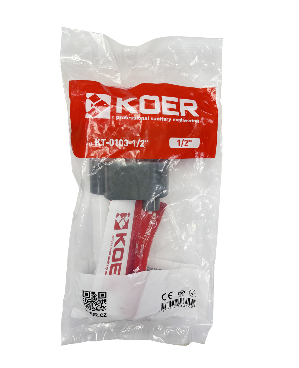 Клапан впуска KOER нижнее подк.латунь.резьба  KT-0103-3/8" (1шт/30ящик) - изображение №1