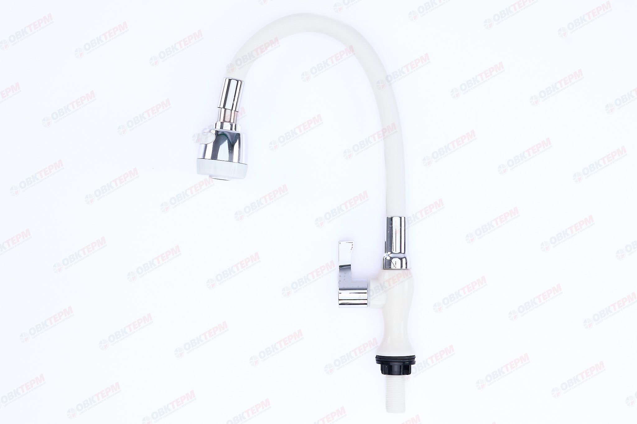 Смеситель моно BRIMIX 6631 белый /гибкий излив /для холодной воды /ABS-пластик - Изображение №3