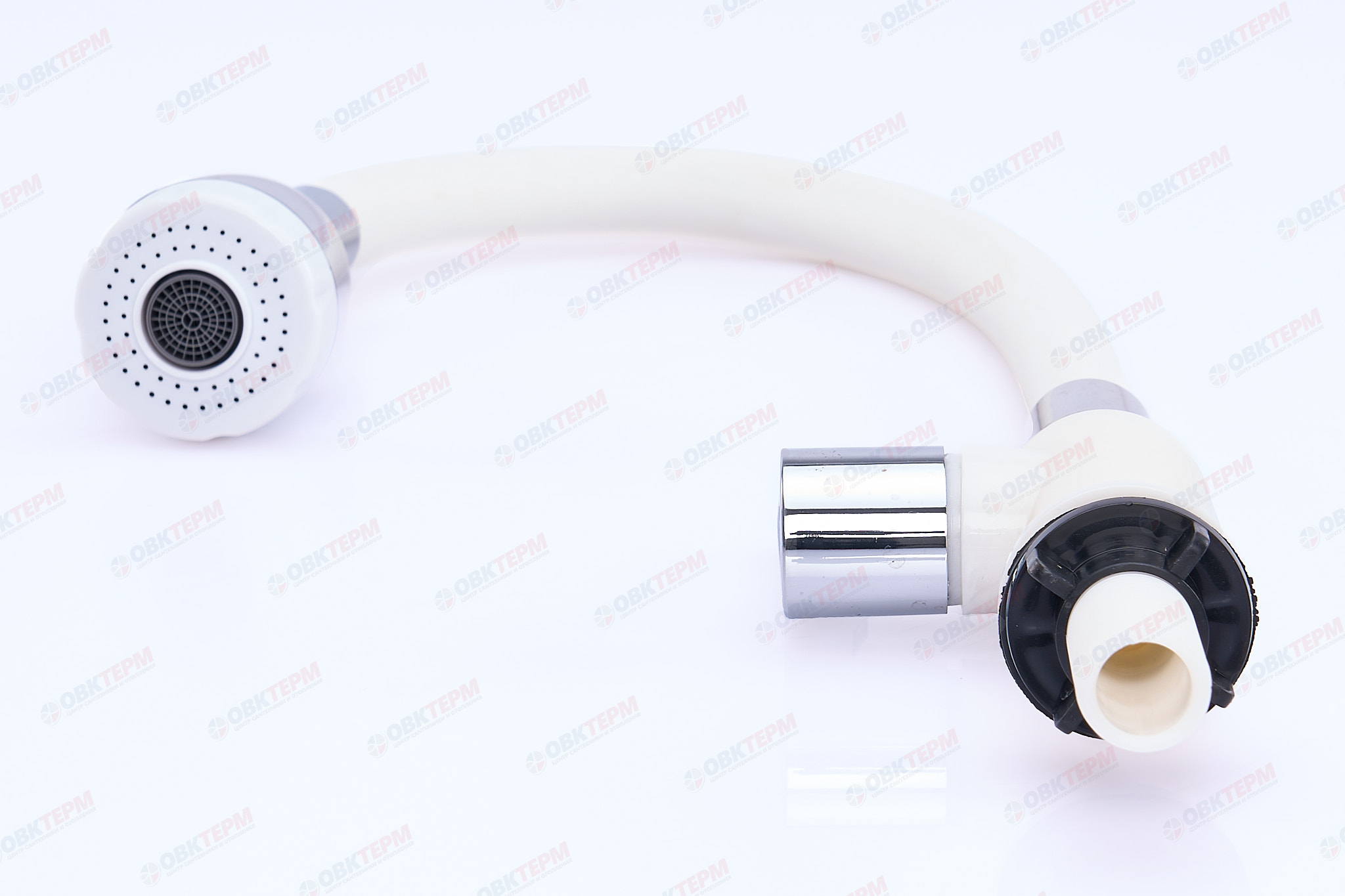 Смеситель моно BRIMIX 6631 белый /гибкий излив /для холодной воды /ABS-пластик - Изображение №5