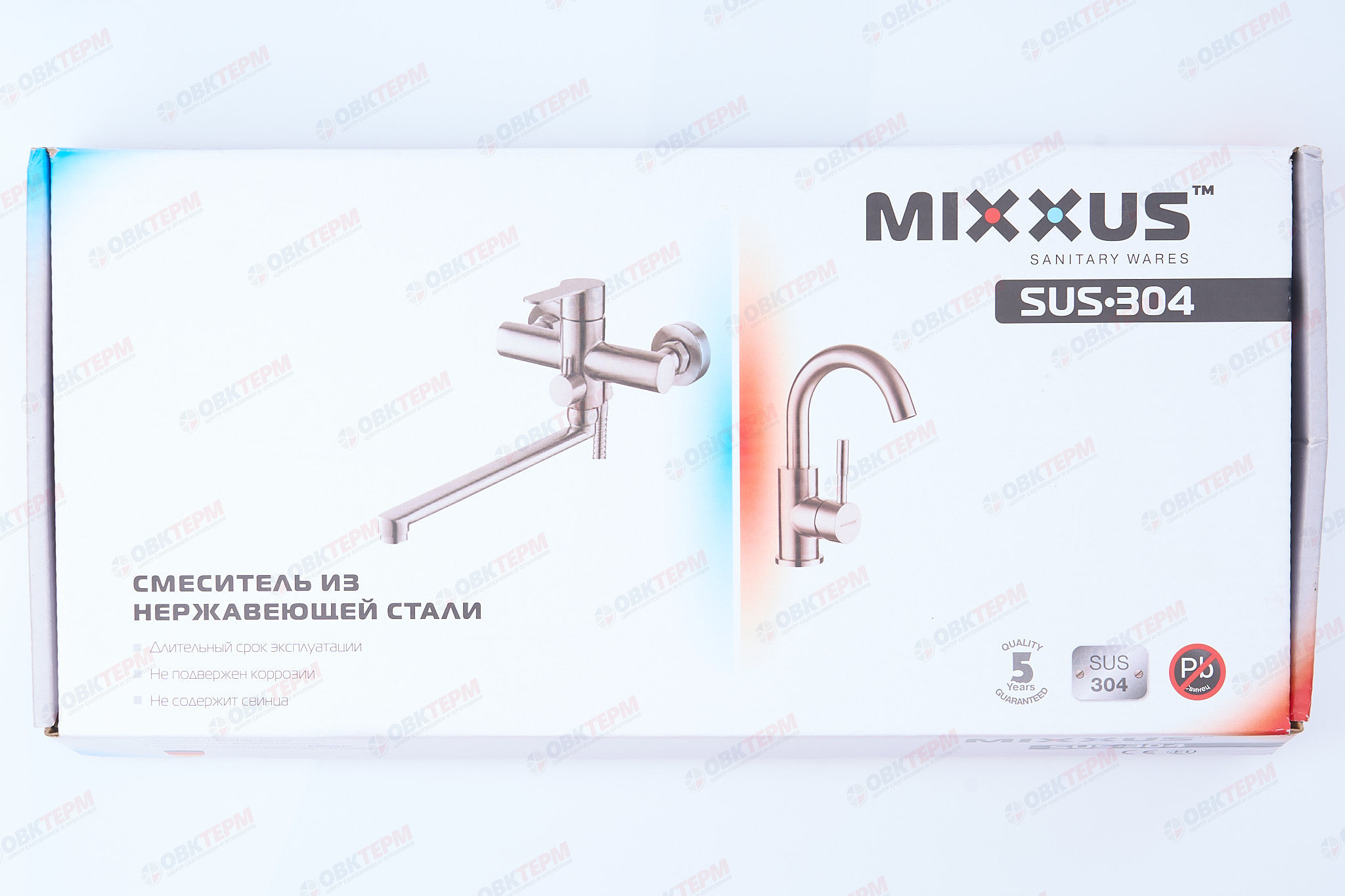 Смеситель моно из нерж стали MIXXUS MONO-07 FILTER SUS304 картриджØ25 (40 шт/ящ) 2шт./уп. - Изображение №4