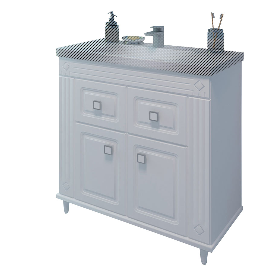 Тумба EvaGold 80 "Prado" (ум Como 80/Grand 80/Moduo 80) - изображение №1