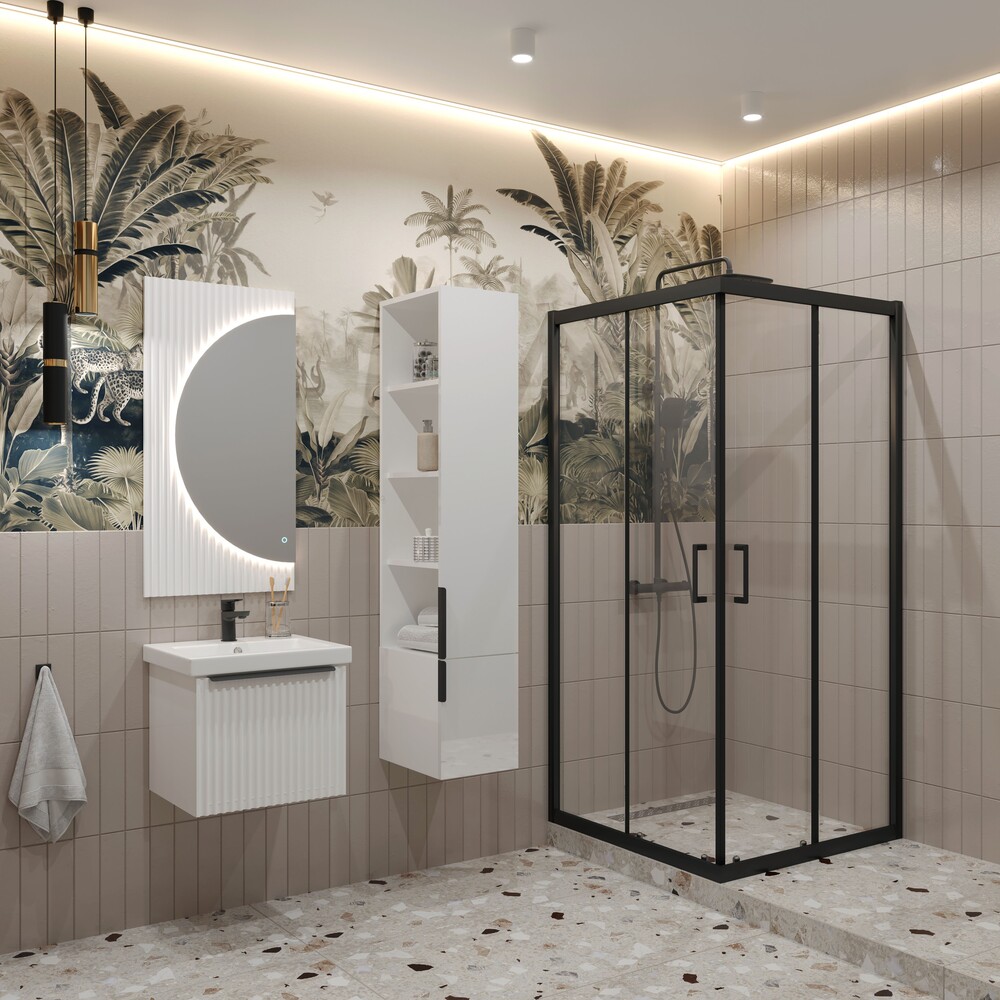 Шкаф-пенал подвесной 30 "Tai" EvaGold белый - Изображение №3