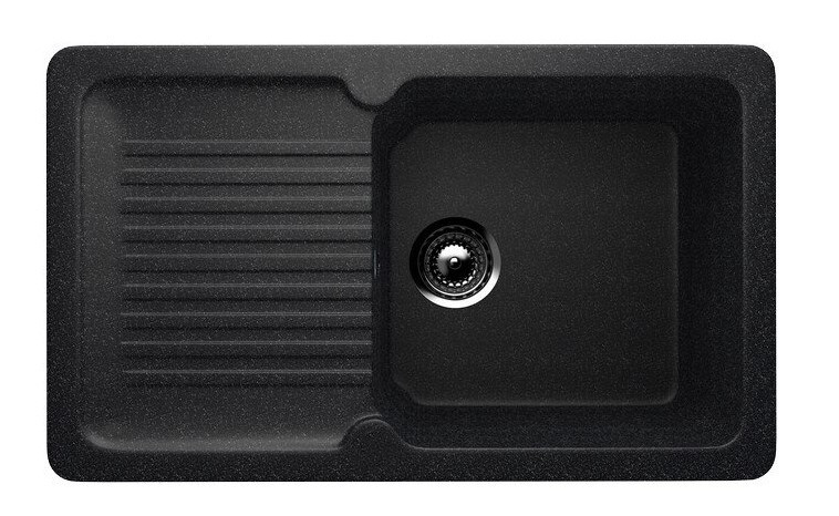 Мойка прямоугольная Ulgran U - 506 - 308 (черный) 770*500мм - Изображение №1