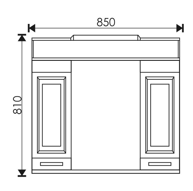 Зеркало EvaGold 85 "Gretta" - миниатюра №3
