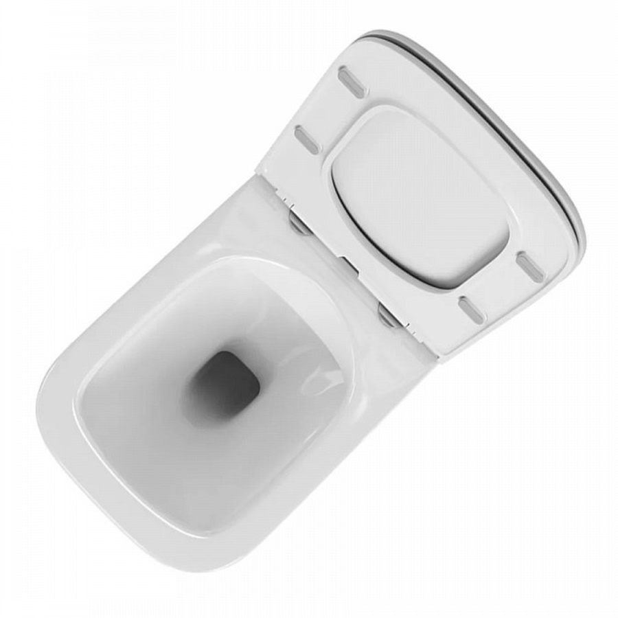 Унитаз подвесной Teymi Helmi Pro Vortex безободковый, сиденье микролифтм T40310 - Изображение №5