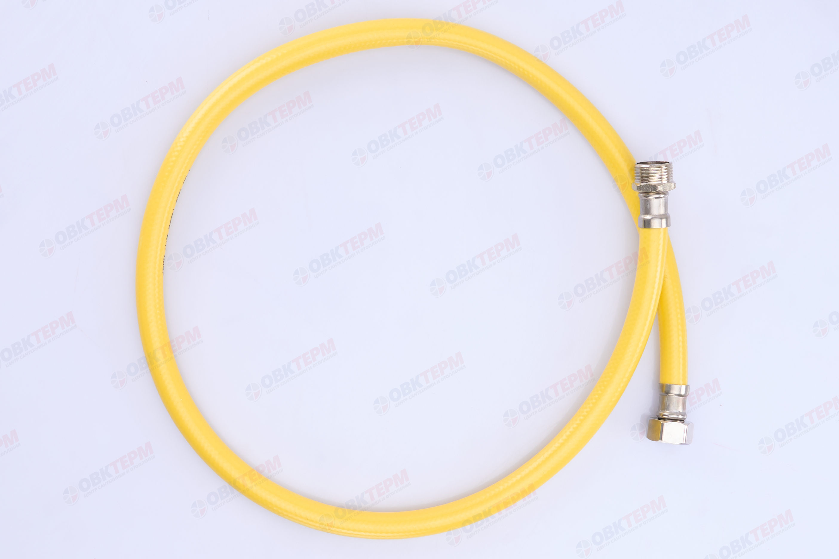 Шланг ЖЕЛТЫЙ газовый   3/4  ГШ     100 см              "OVERCON"      (40) - миниатюра №3