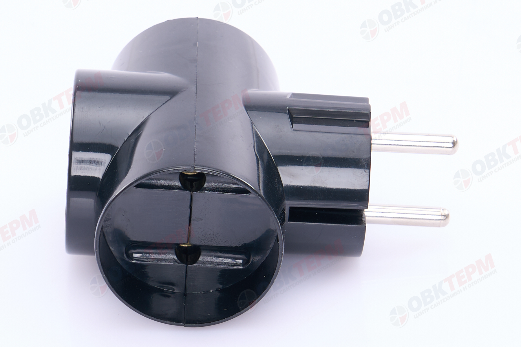 Разветвитель сетевой 3-местный б/з, ADP10-15-20, черный - миниатюра №7