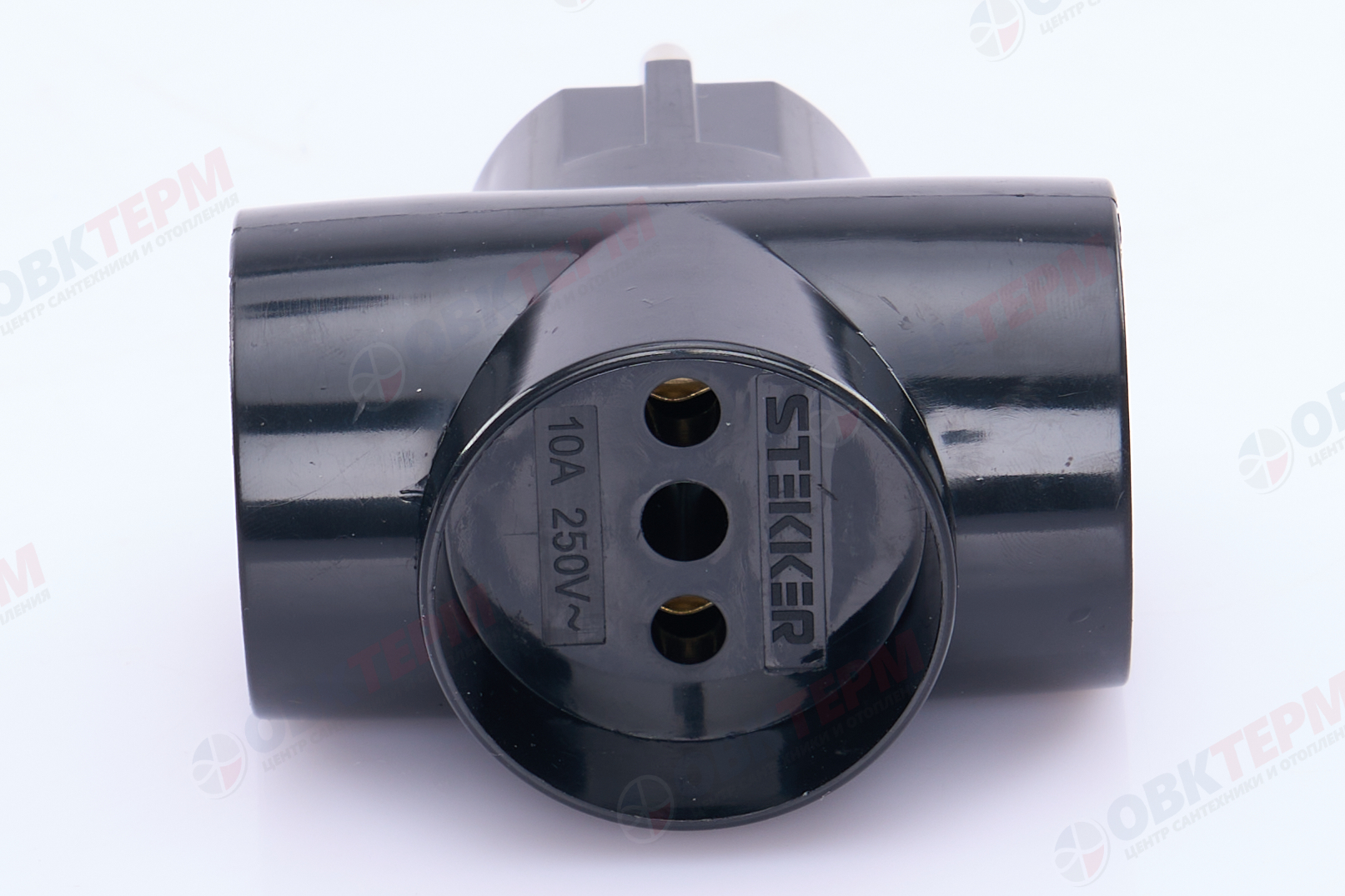 Разветвитель сетевой 3-местный б/з, ADP10-15-20, черный - миниатюра №8