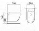 Унитаз подвесной ALIOTTI ALT-3231U Rimless, ультротонкое сиденье дюропласт,(микролифт)(550*365*380) - Изображение №3