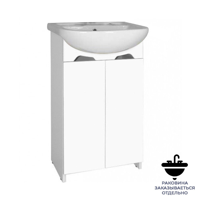 Тумба напольная  50 ЭКО белая (ум. Арго 50 ) Flamenco (В820хШ490хГ290) - изображение №1