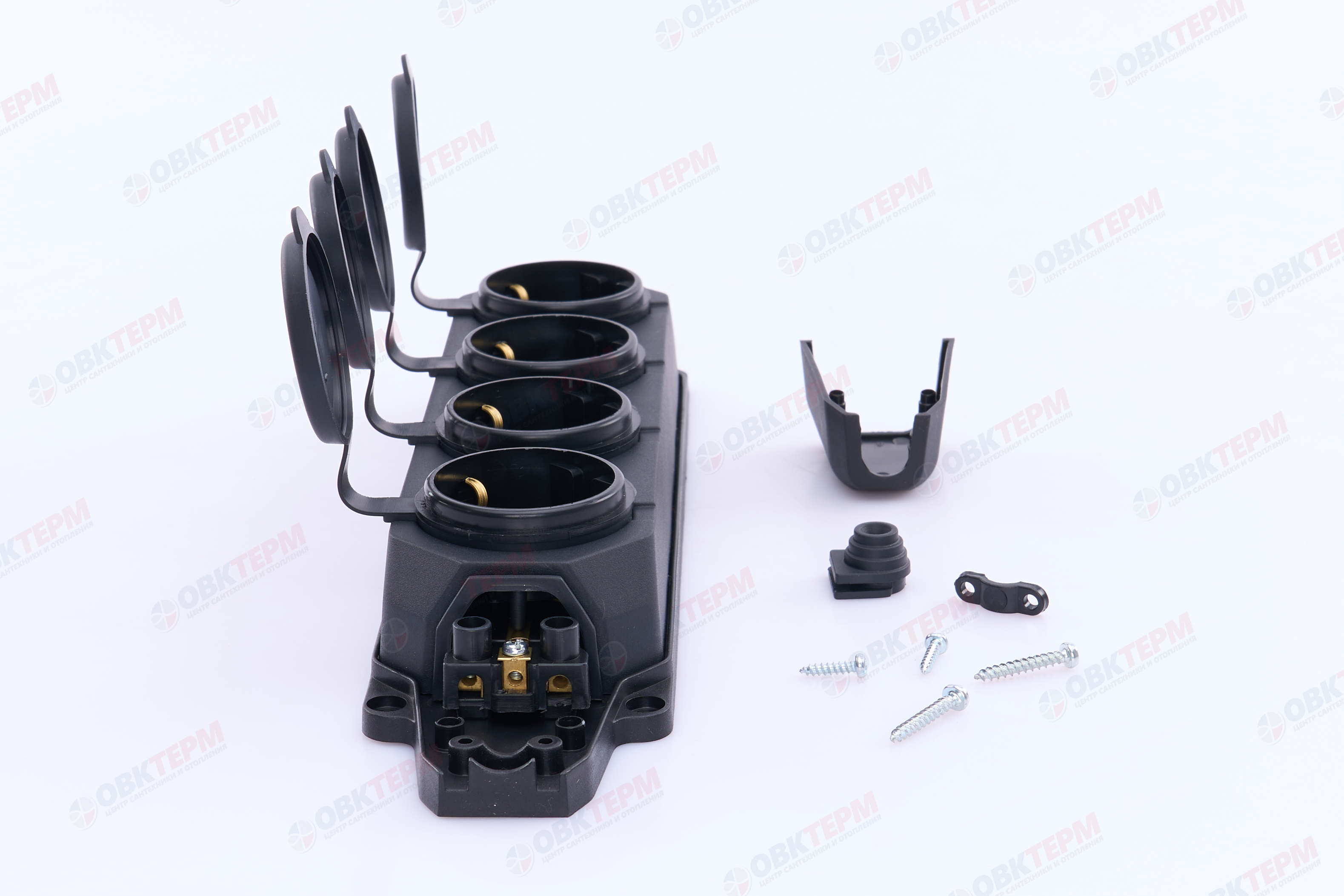 Колодка удлинителя 4-м 16А с заземл. каучук TOKOV ELECTRIC TKE-C05-KK4-Z - Изображение №4