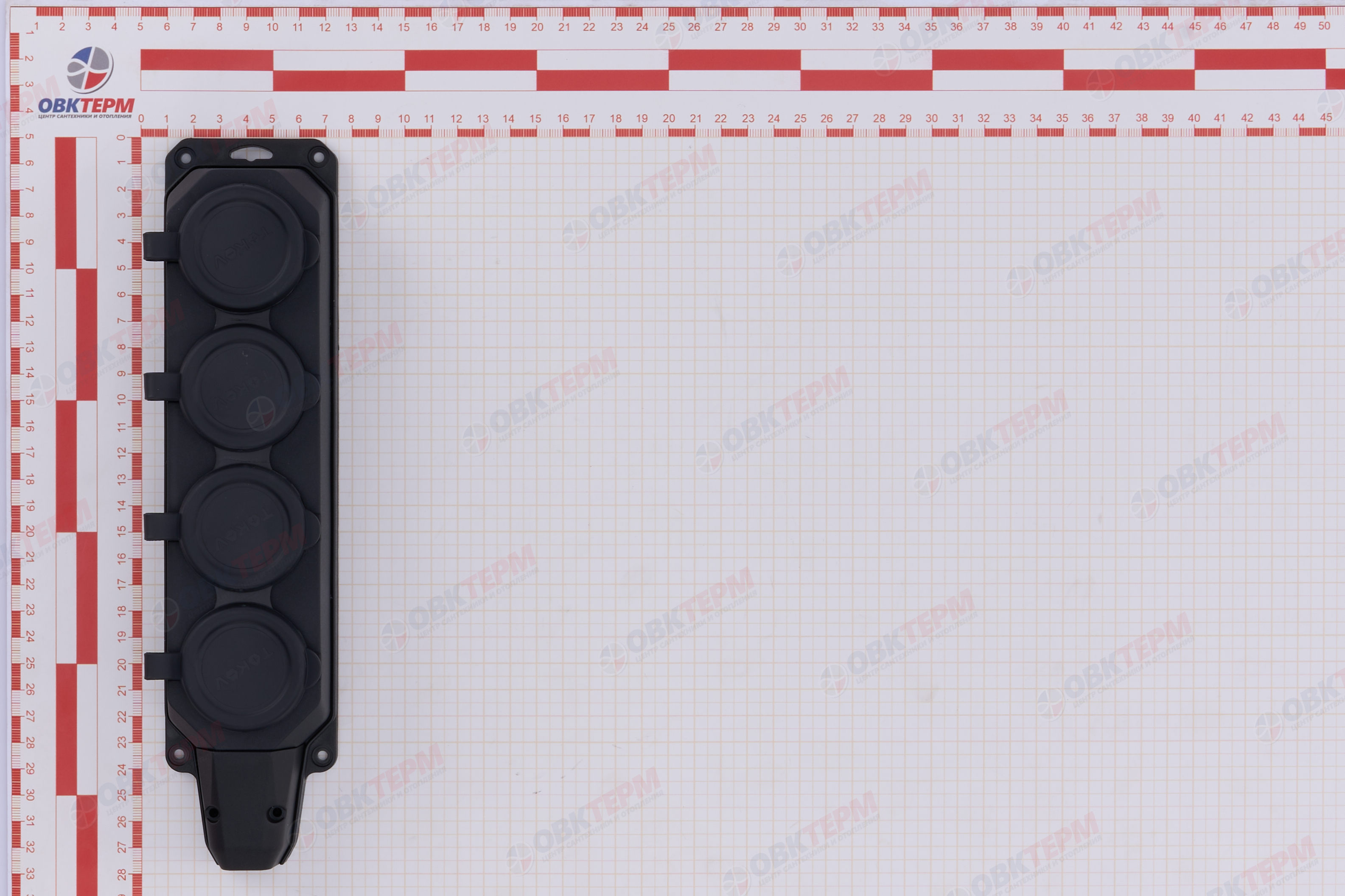 Колодка удлинителя 4-м 16А с заземл. каучук TOKOV ELECTRIC TKE-C05-KK4-Z - миниатюра №6