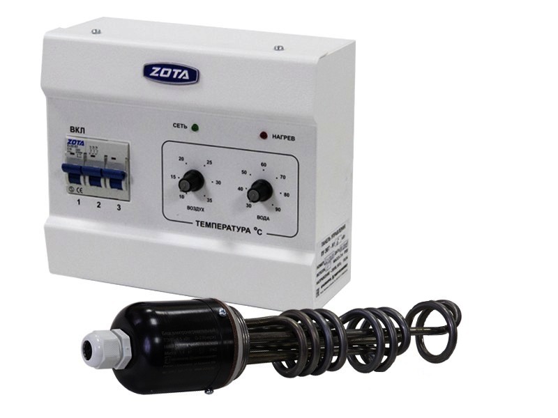 Комплект подключения ТЭНБ- 3 кВт (резьба 2") к котлам тв.топливным (без кабеля)   ZOTA - Изображение №3