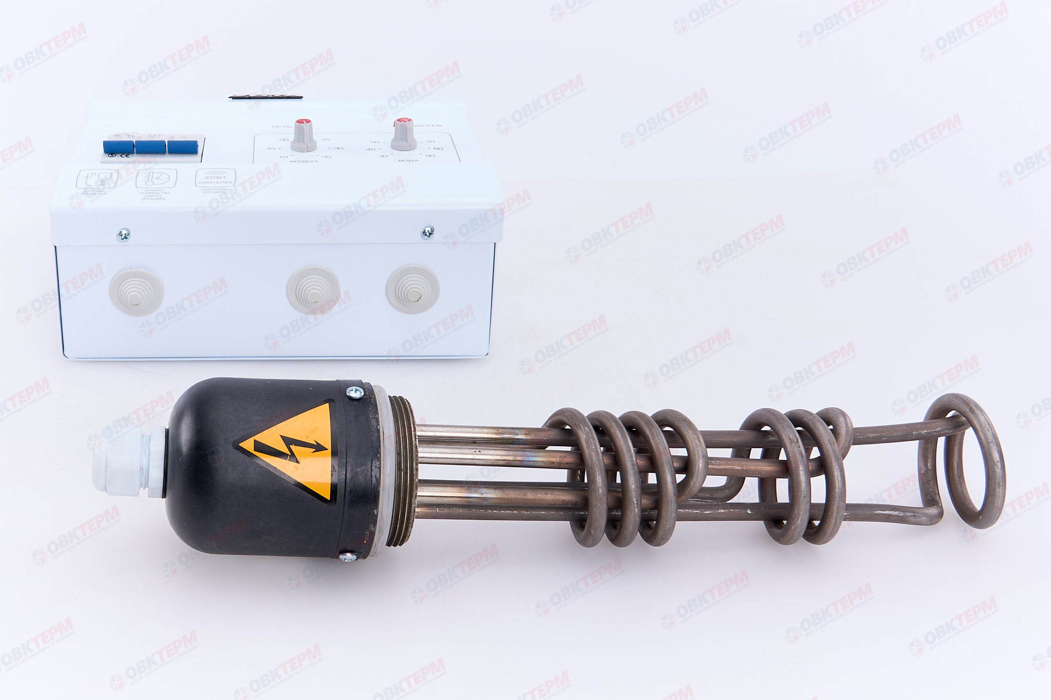 Комплект подключения ТЭНБ- 3 кВт (резьба 2") к котлам тв.топливным (без кабеля)   ZOTA - Изображение №4