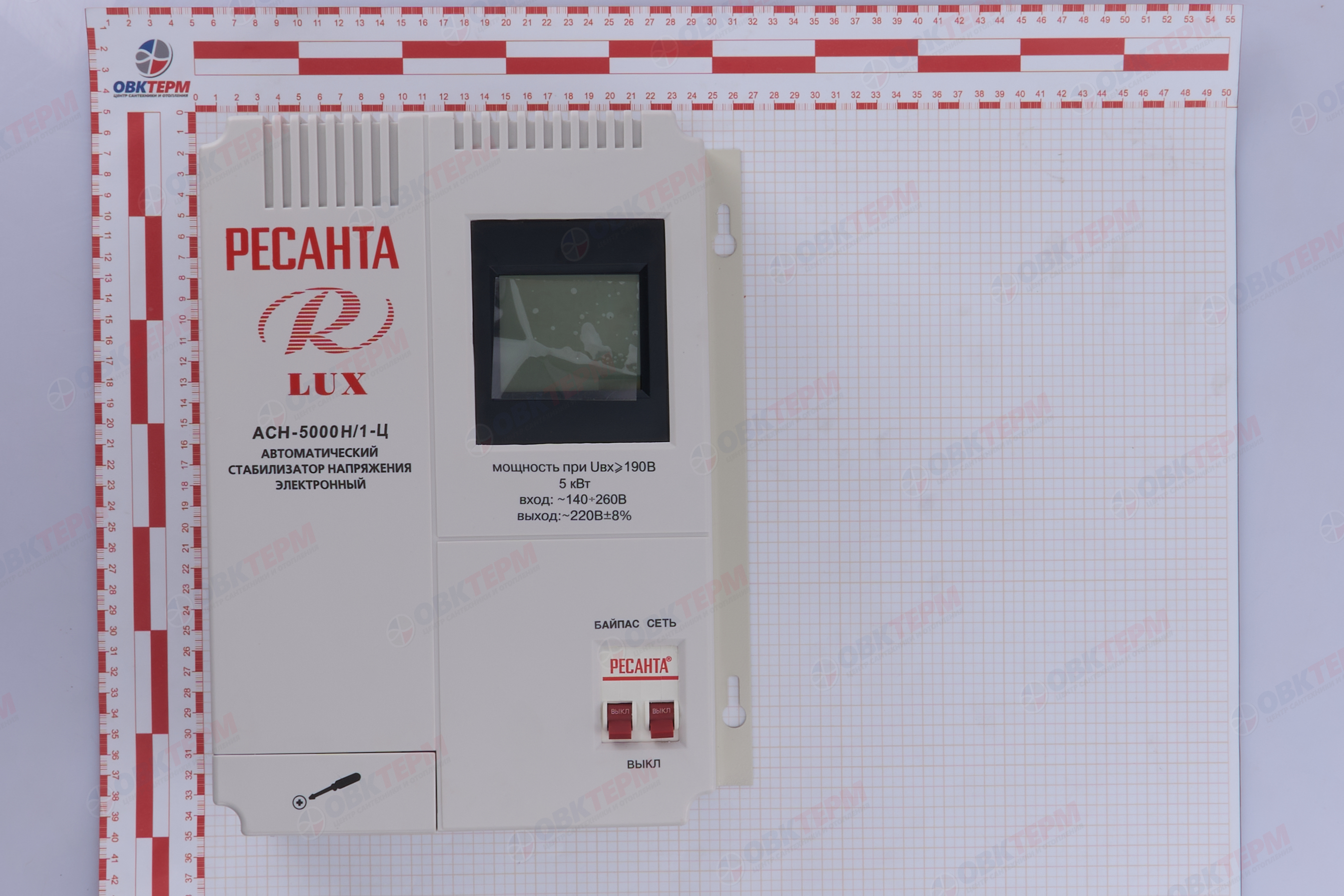 Стабилизатор ACH НАСТЕННЫЙ  -  5000 Н/1-Ц Lux  Ресанта - миниатюра №7
