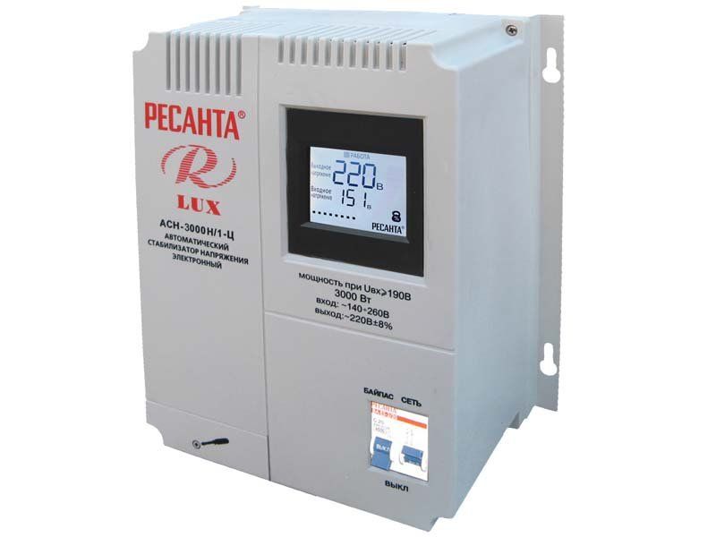 Стабилизатор ACH НАСТЕННЫЙ  -  5000 Н/1-Ц Lux  Ресанта - Изображение №1