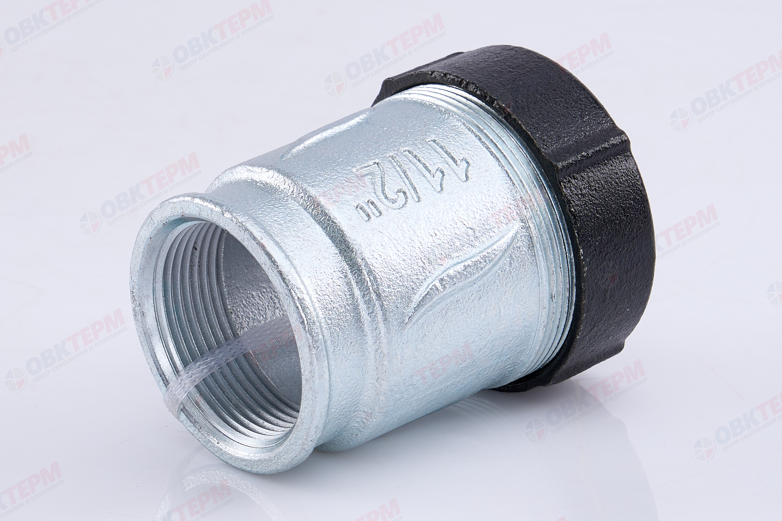 Обжимной соединитель из ковкого чугуна 1 1/2" В    TIM    (8/8шт) - Изображение №2