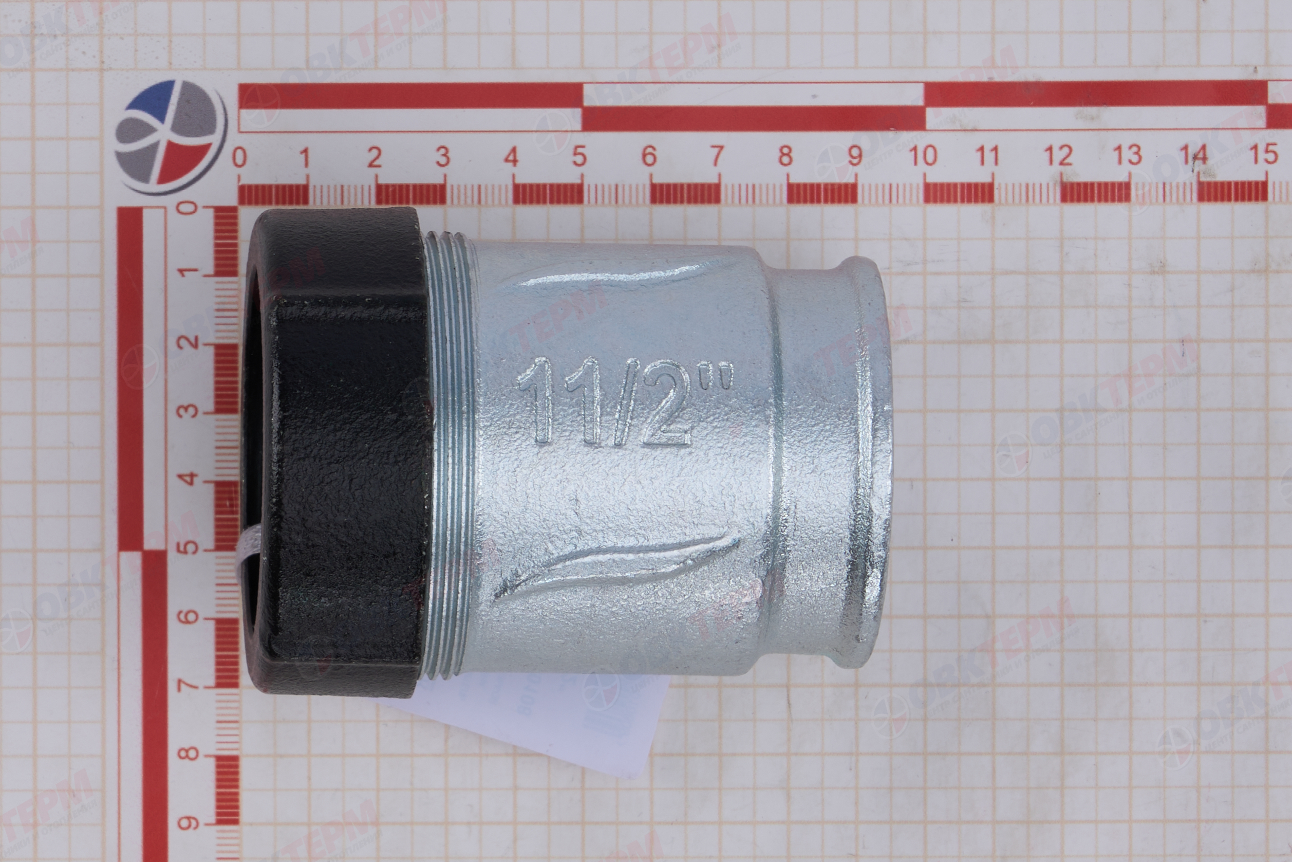 Обжимной соединитель из ковкого чугуна 1 1/2" В    TIM    (8/8шт) - миниатюра №6