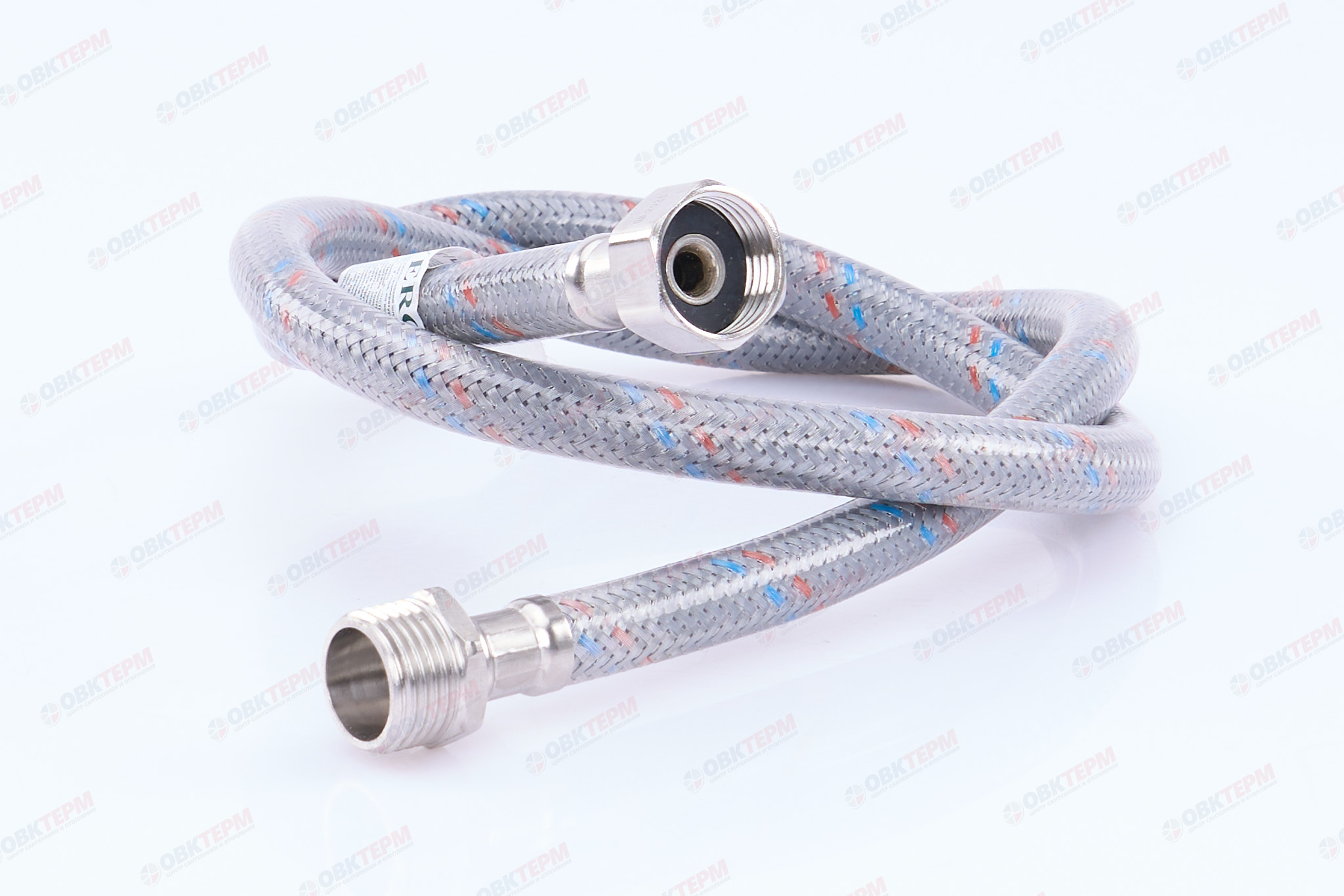 Шланг    1/2"х1/2" ВН, в силикон.обмотке   100 см  "OVERCON"   (100шт/ящ) - Изображение №2