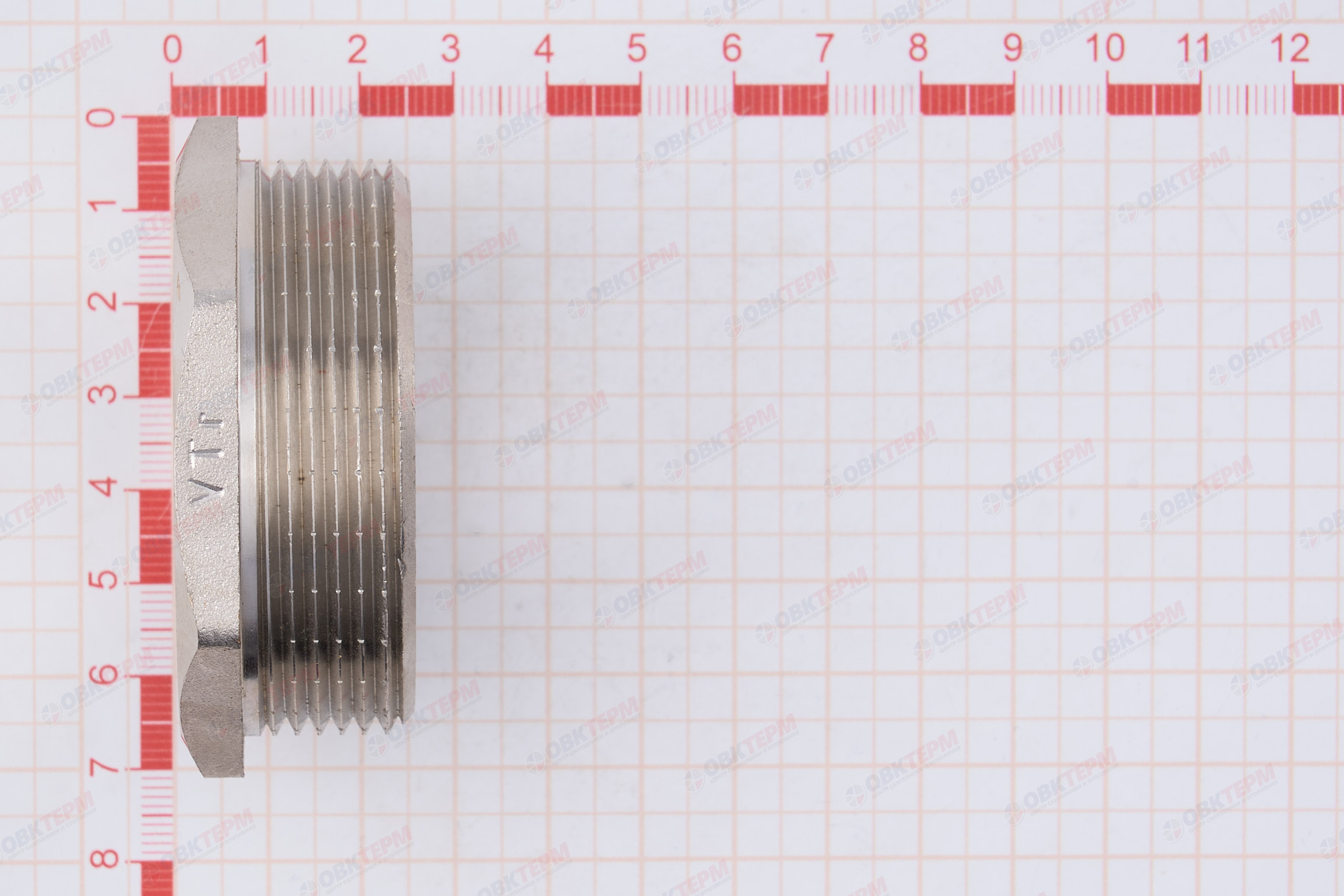 Футорка   2"н  -  1 1/4"в         никель   (Valtec) - миниатюра №6