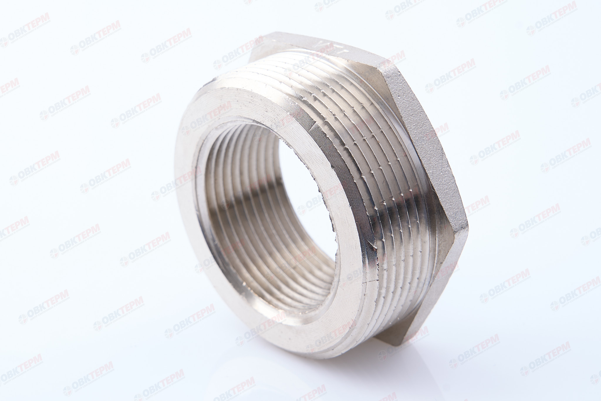 Футорка   2"н  -  1 1/4"в         никель   (Valtec) - Изображение №1