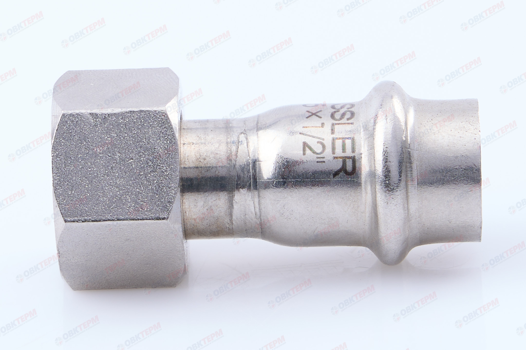 Муфта пресс из нерж.ст. с накидн. гайкой 15 х 1/2"В   TIM  (200/5) - Изображение №4