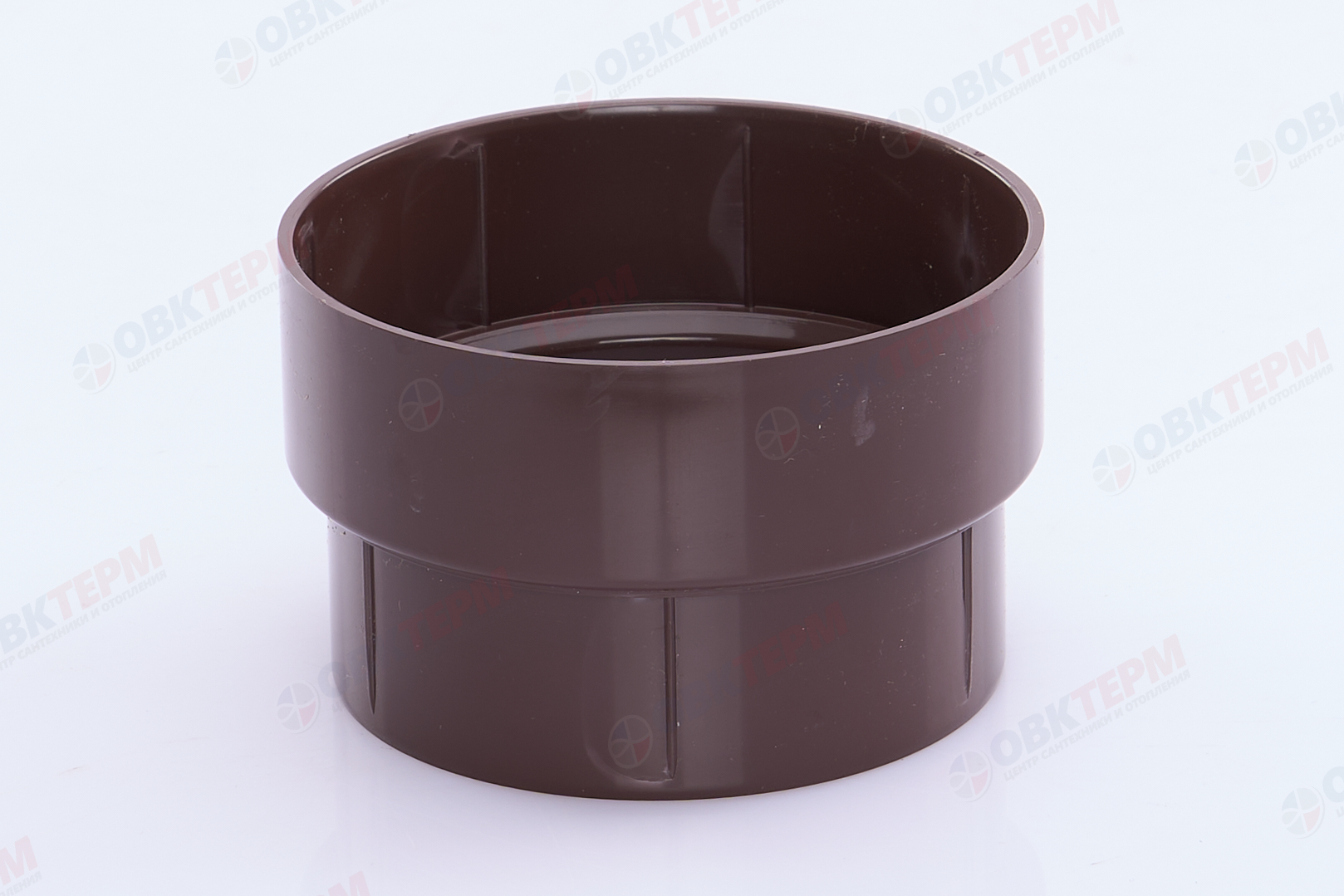 Муфта трубы соединительная ПВХ Grand Line шоколадная (RAL 8017) (уп. 48шт) - Изображение №2