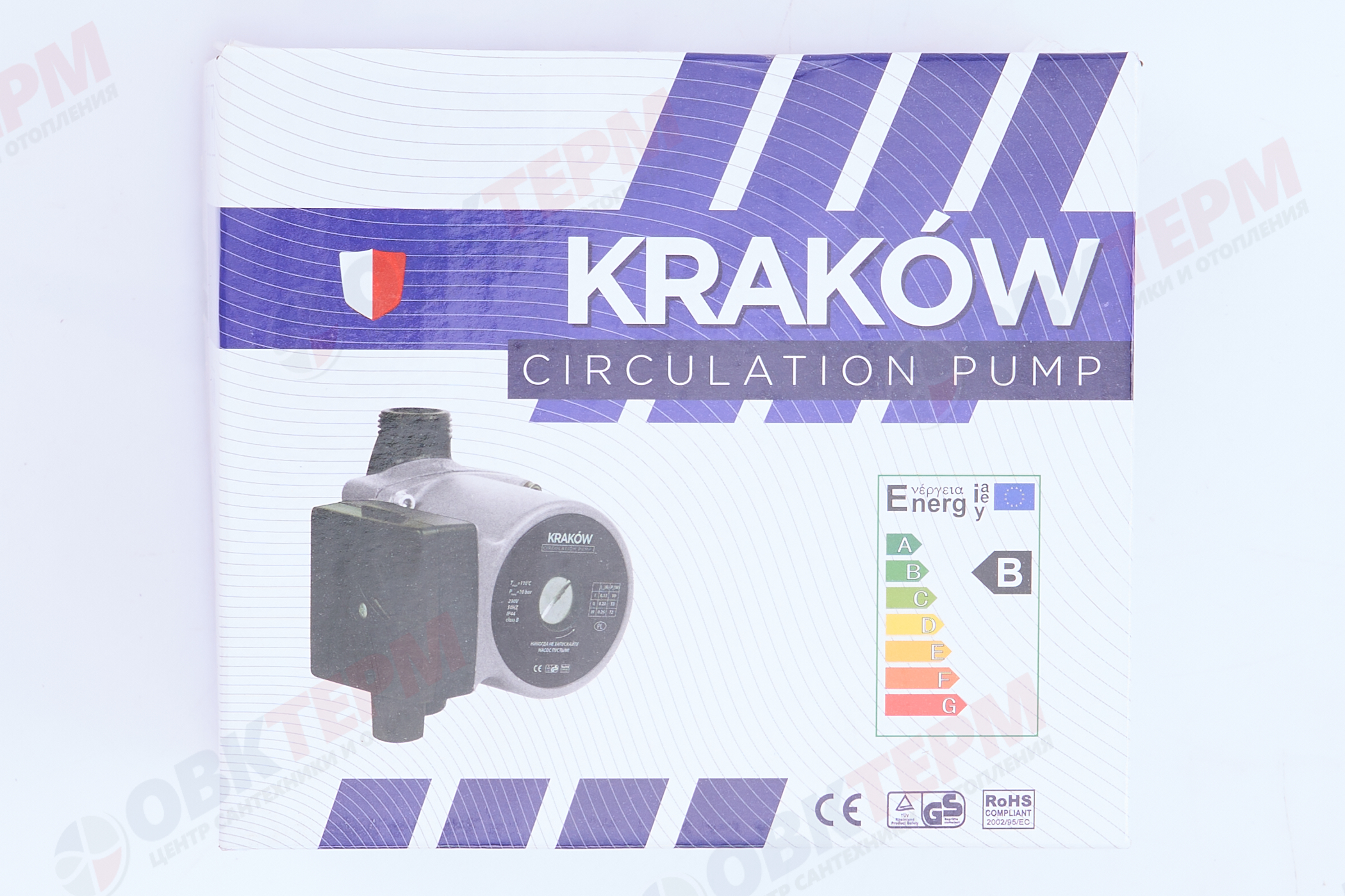 Насос циркуляционный  UPS  25/4-130   KRAKOW - миниатюра №10