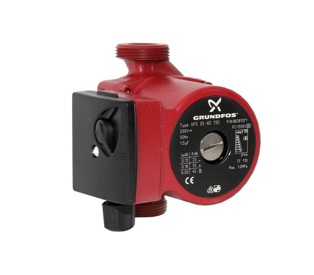 Насос циркуляционный  UPS  25/6-130    GRUNDFOS (оригинал) без гаек - Изображение №1