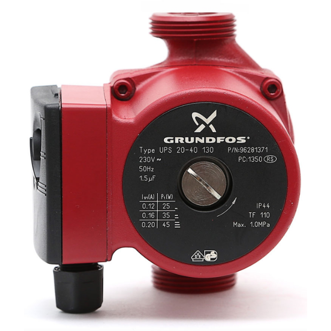 Насос циркуляционный  UPS  25/6-130    GRUNDFOS (оригинал) без гаек - Изображение №2
