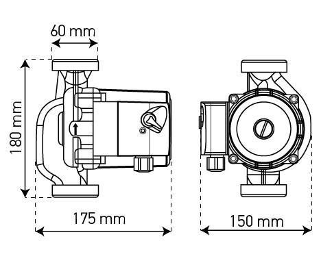 Насос циркуляционный  GRS 32/8-180  KOER - миниатюра №2