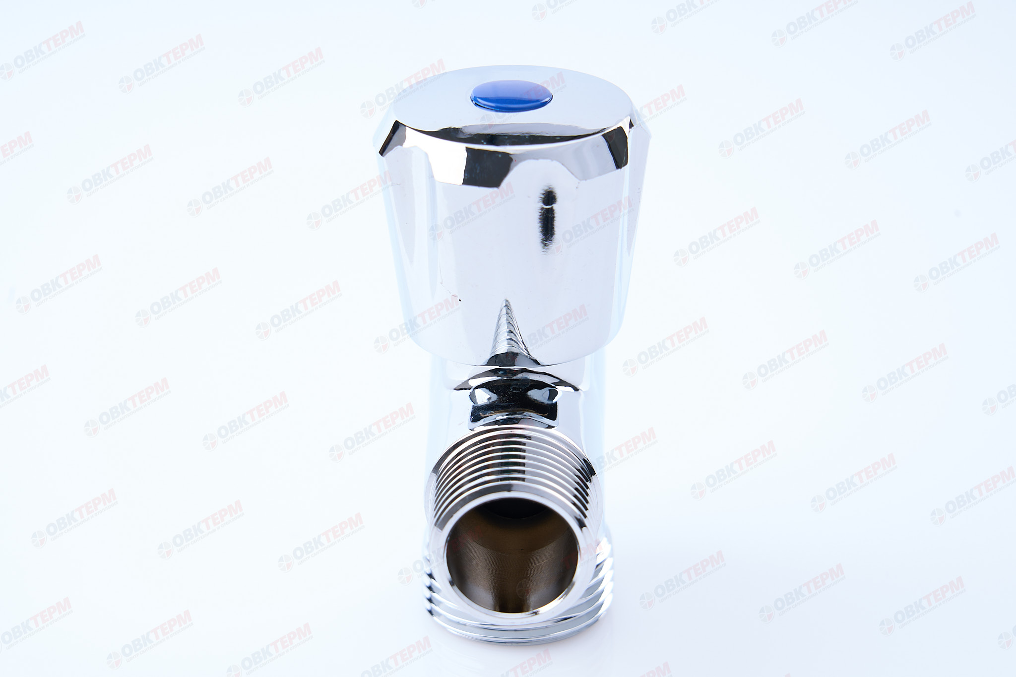 Кран  проходной для стир.машины   TIM   1/2" - 3/4" - 1/2", хром.  вентельный - Изображение №5