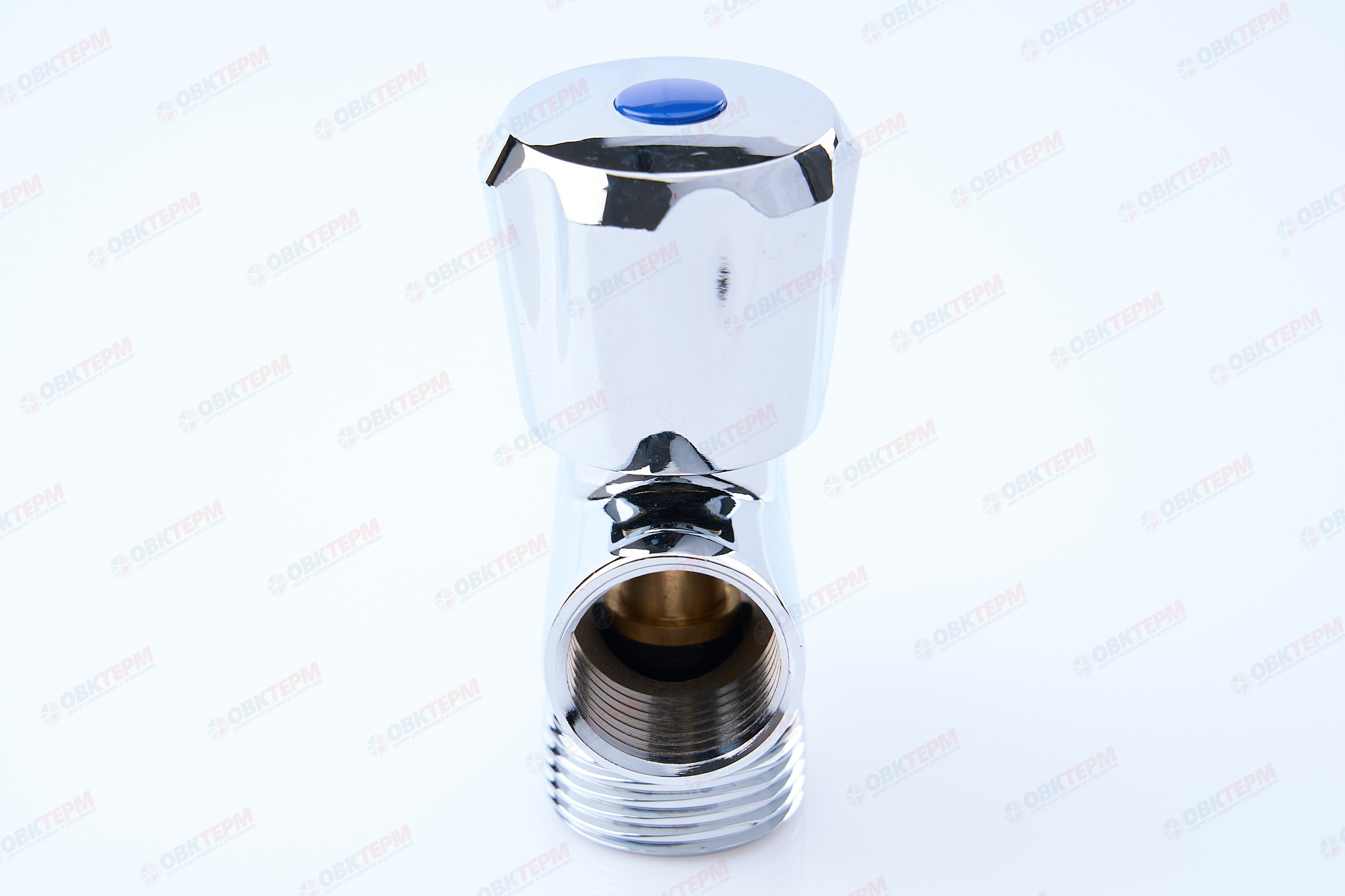 Кран  проходной для стир.машины   TIM   1/2" - 3/4" - 1/2", хром.  вентельный - миниатюра №6