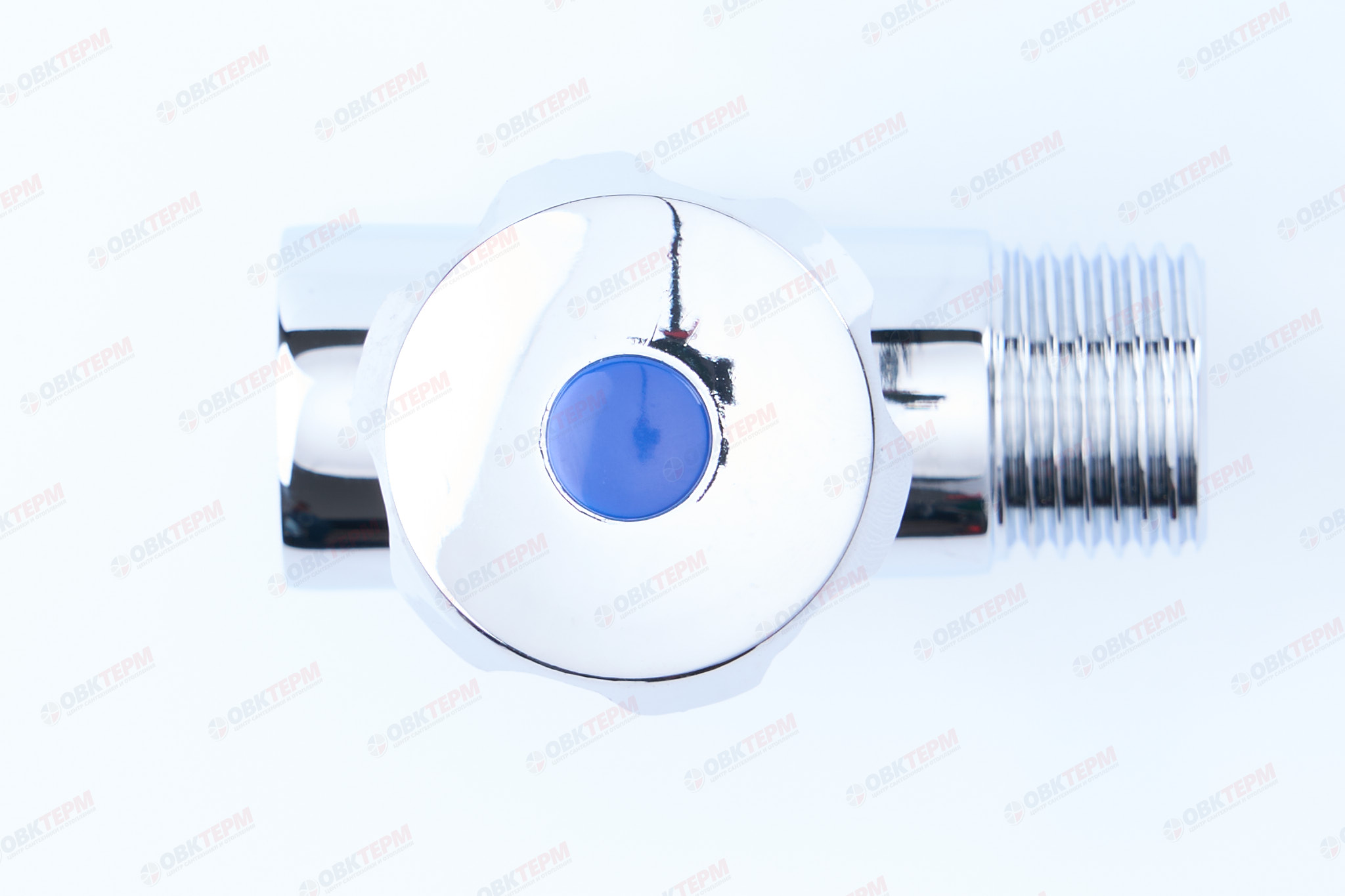 Кран  проходной для стир.машины   TIM   1/2" - 3/4" - 1/2", хром.  вентельный - миниатюра №8